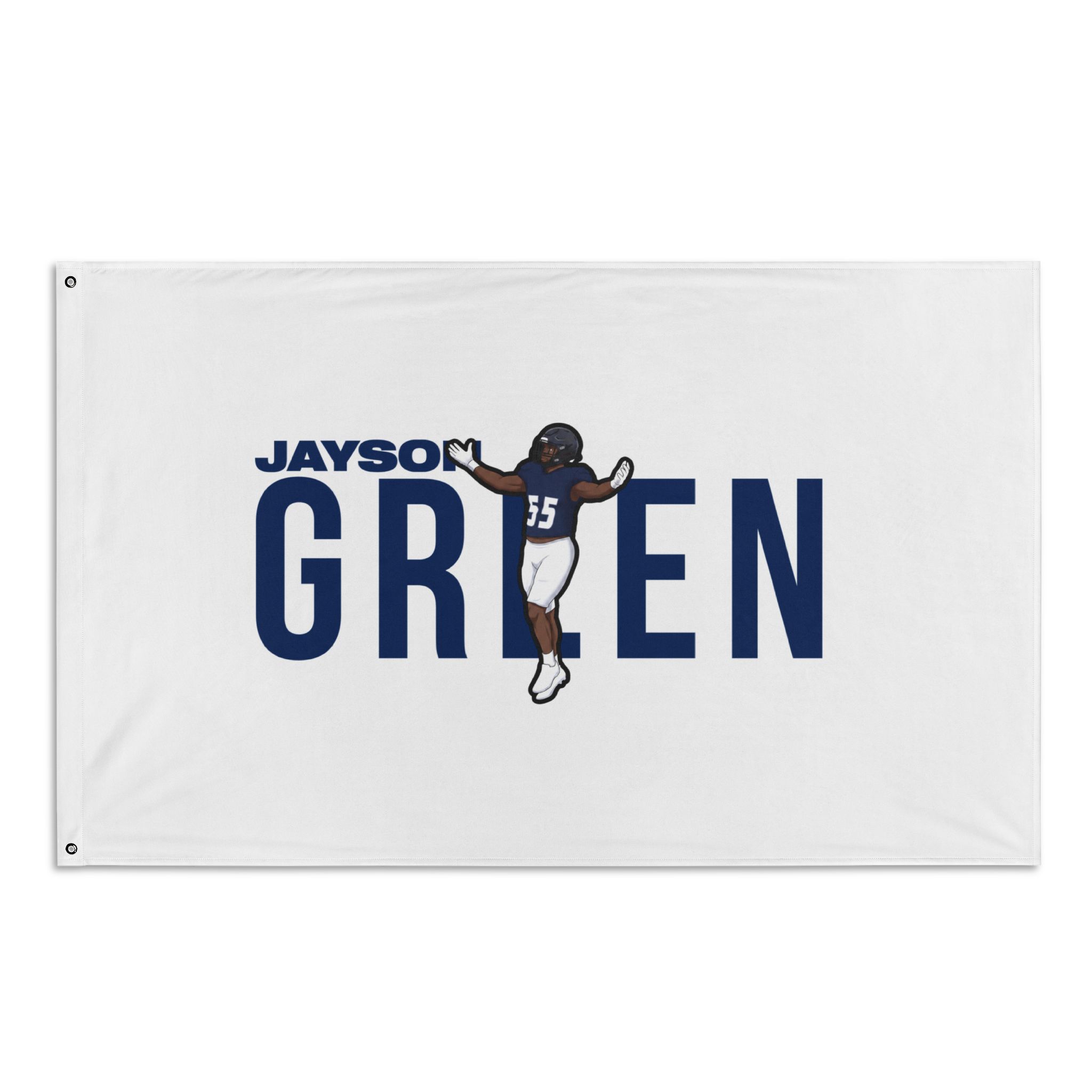 Flag (35 × 56 in) — character_player_name in Classic