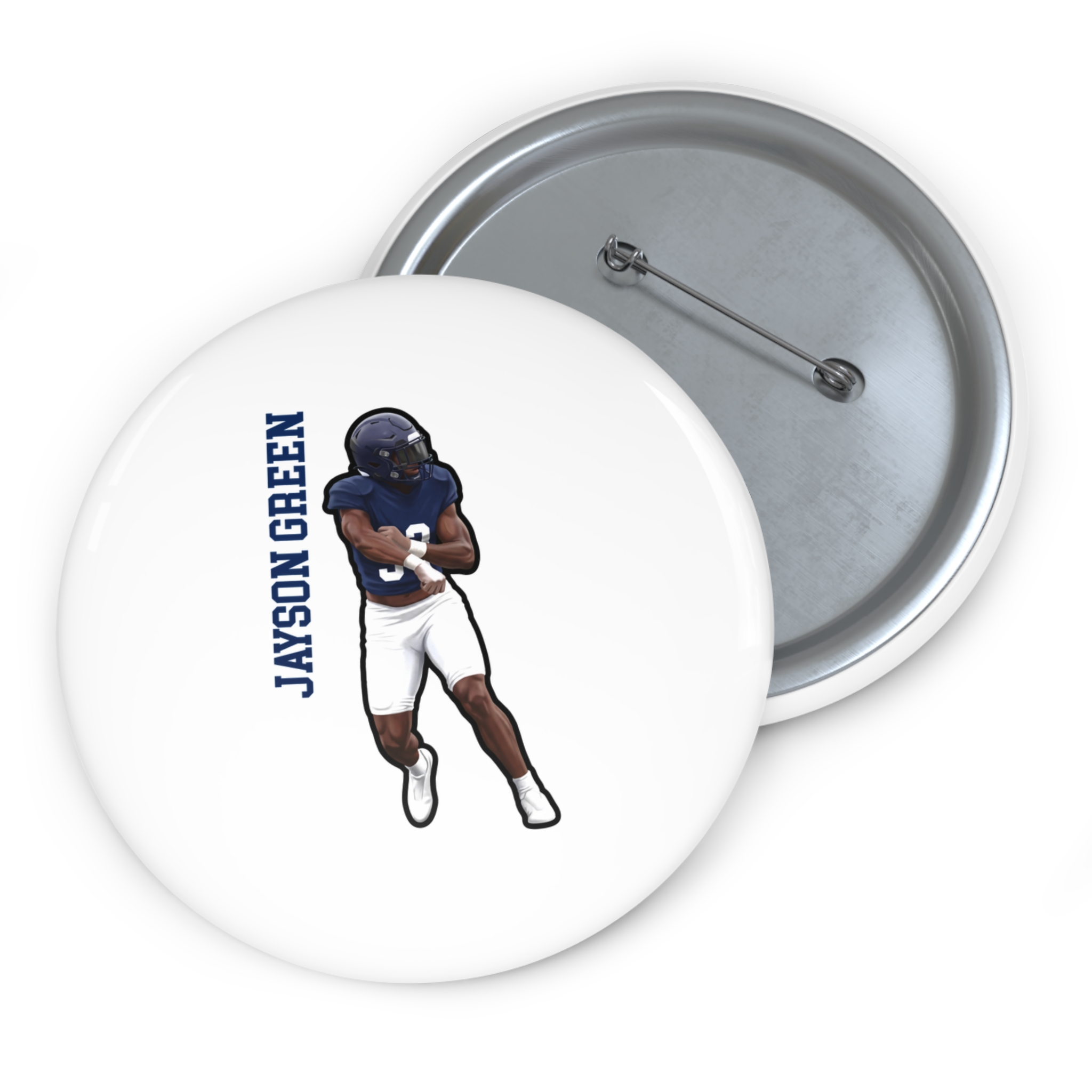 Game Day Pin — character_name_vertical in Classic