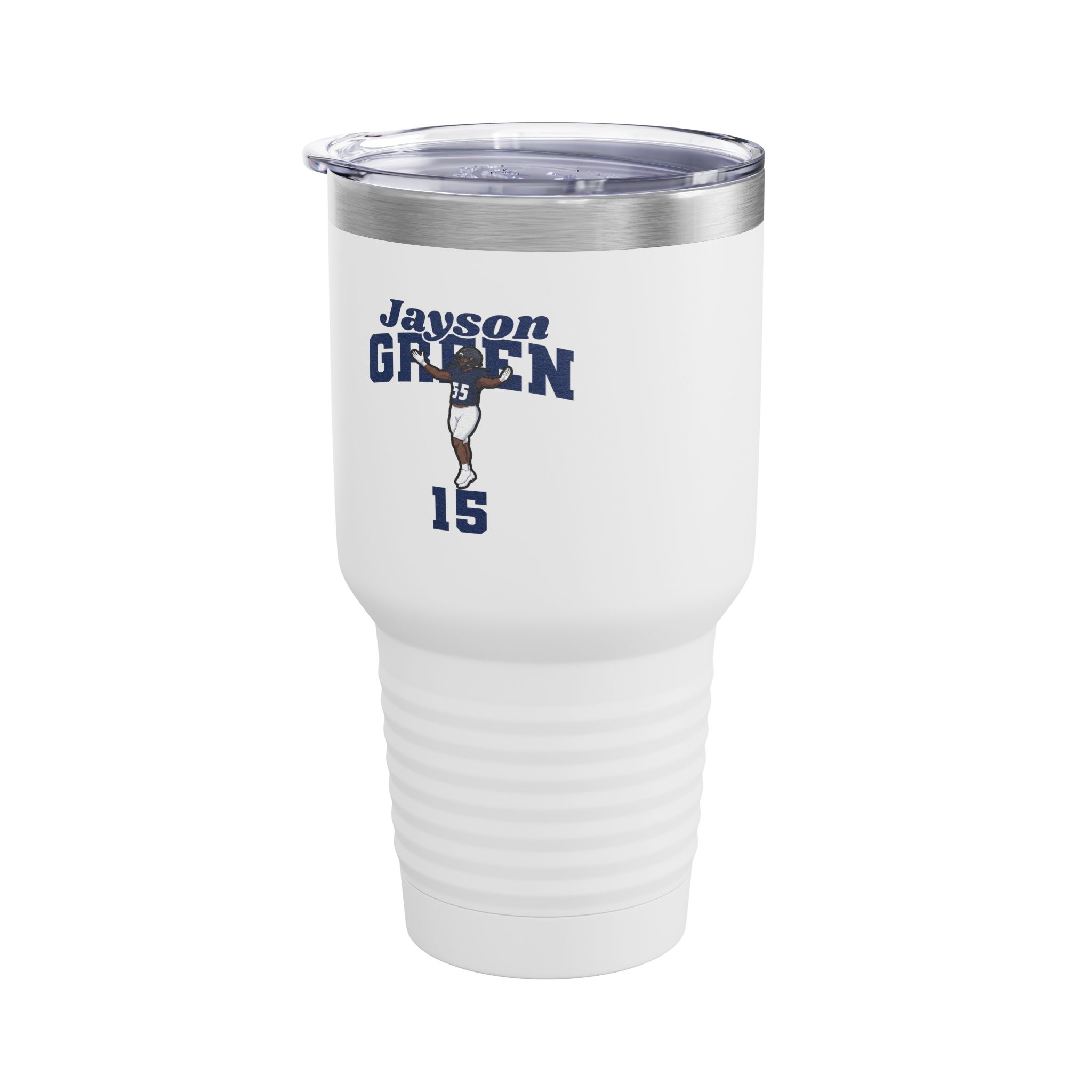 30oz Tumbler — character_signature_arch in White