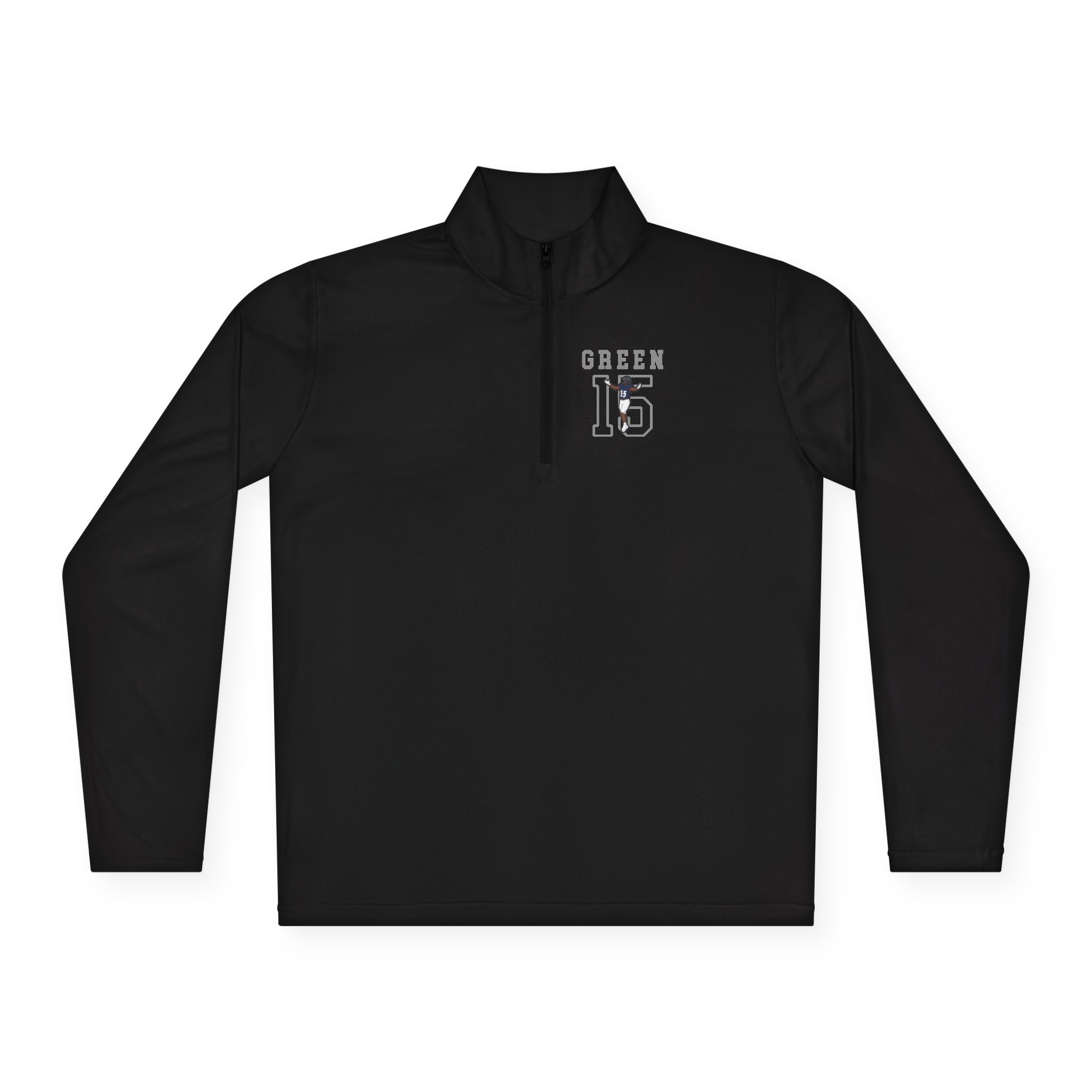 Q-Zip Pullover — character_shirsey in Black