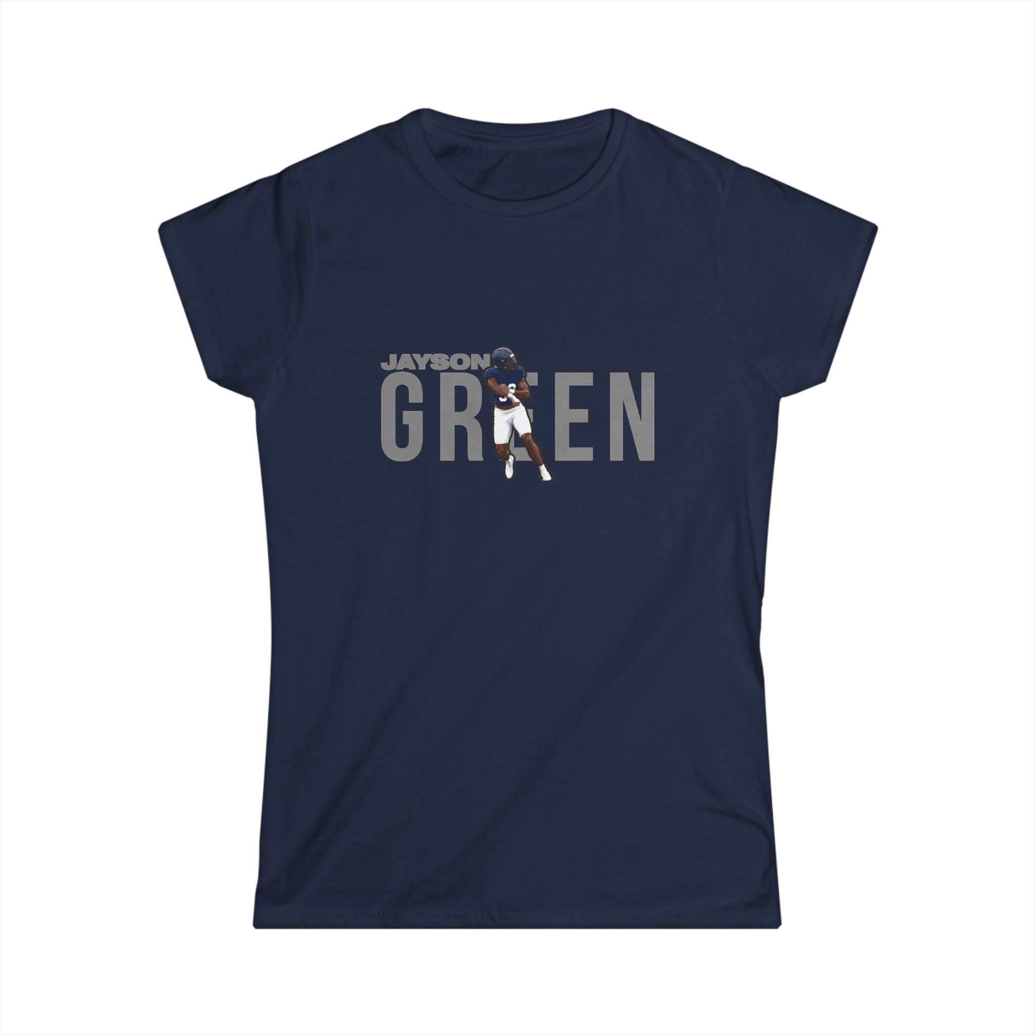 Women's Softstyle Tee — character_player_name in Navy