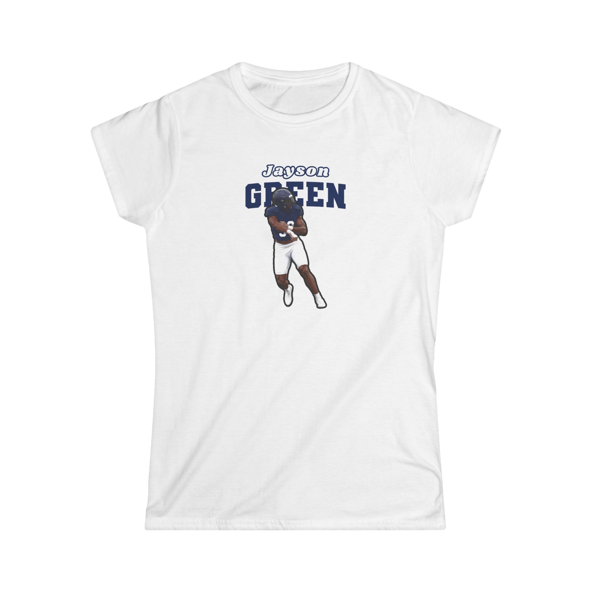 Women's Softstyle Tee — character_name_arch in White