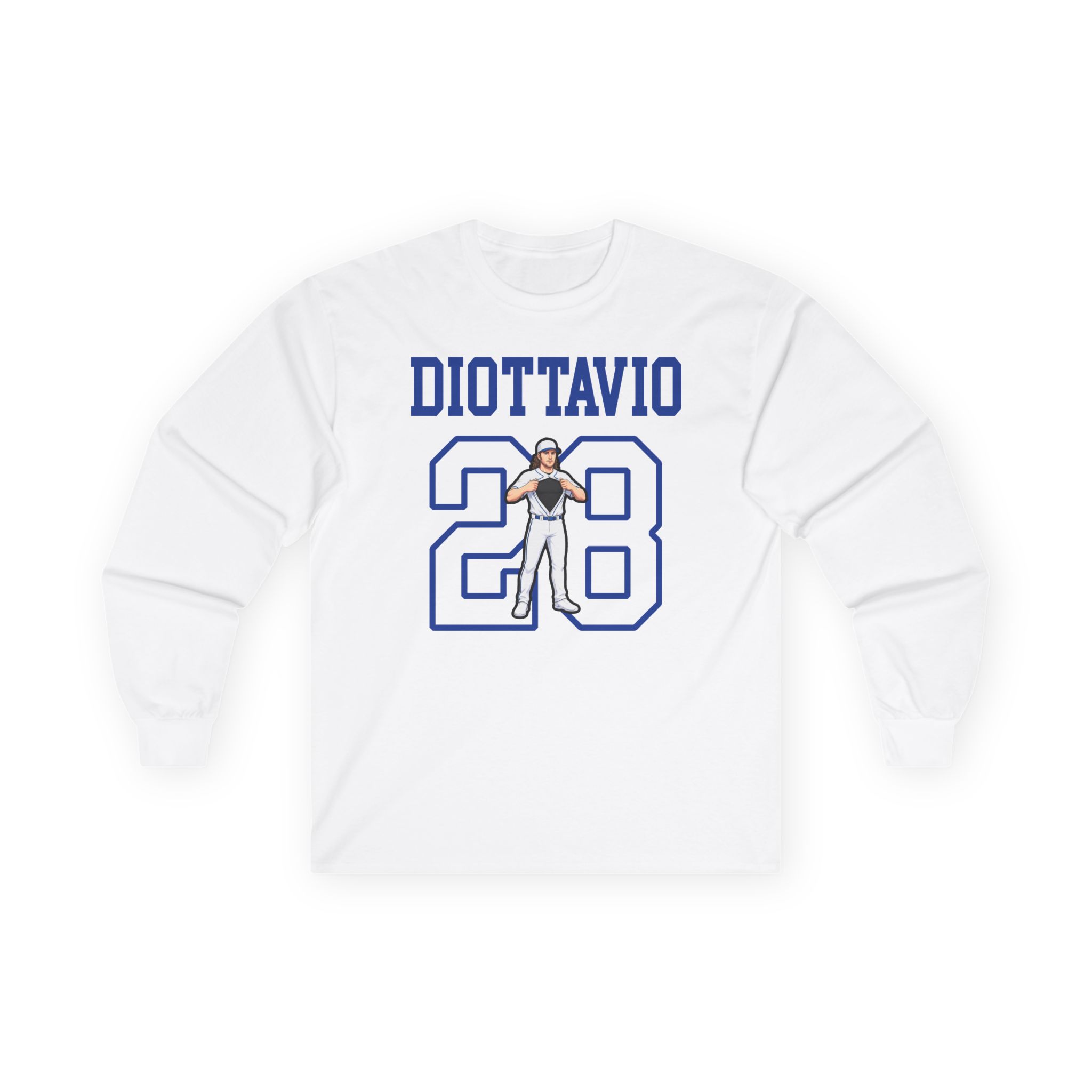 Long Sleeve Tee — character_shirsey in White
