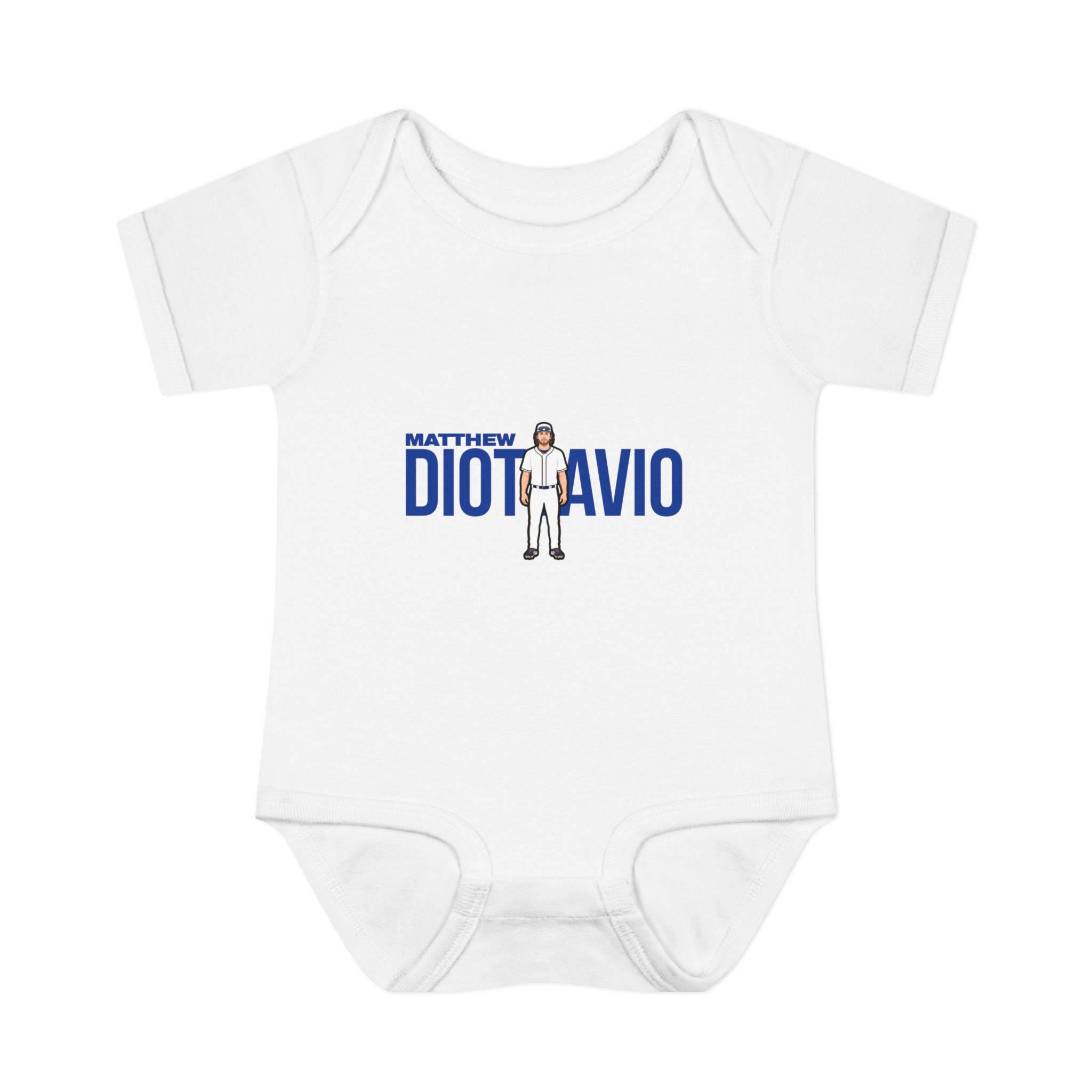 Baby Onesie — character_player_name in White