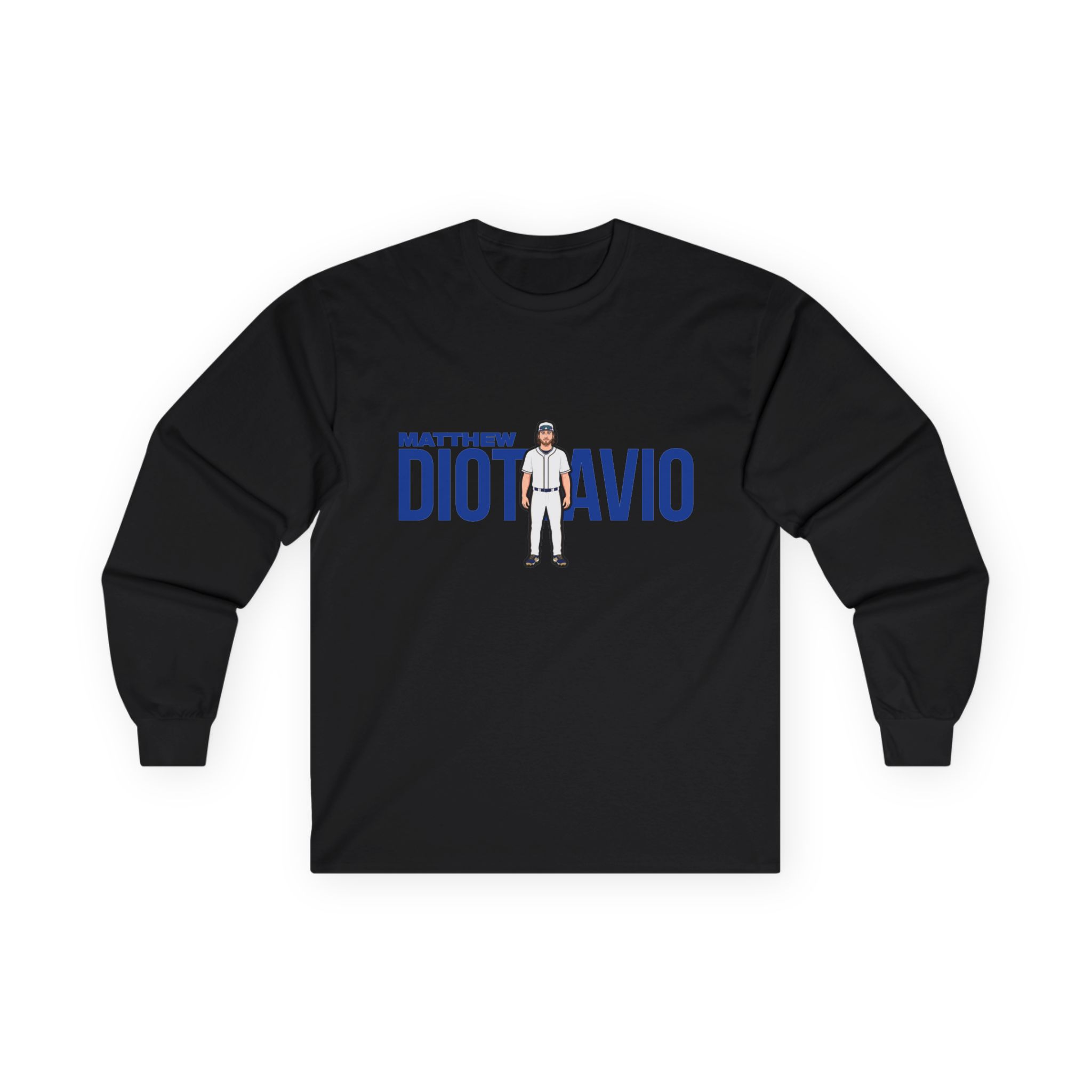 Long Sleeve Tee — character_player_name in Black