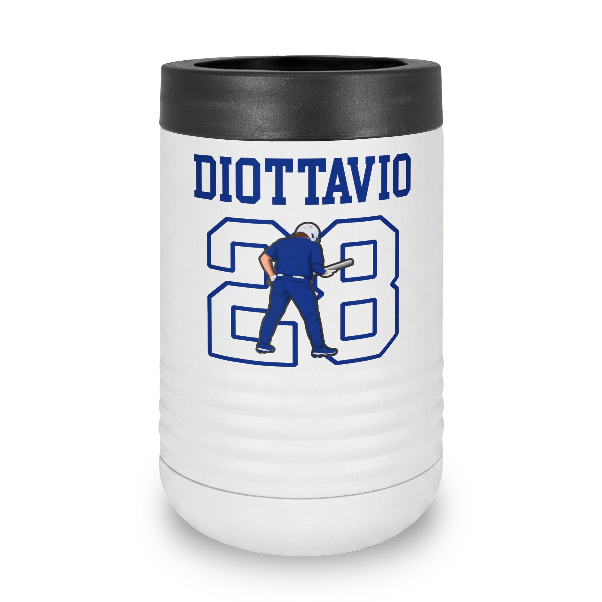 Stainless Can Cooler — character_shirsey in White