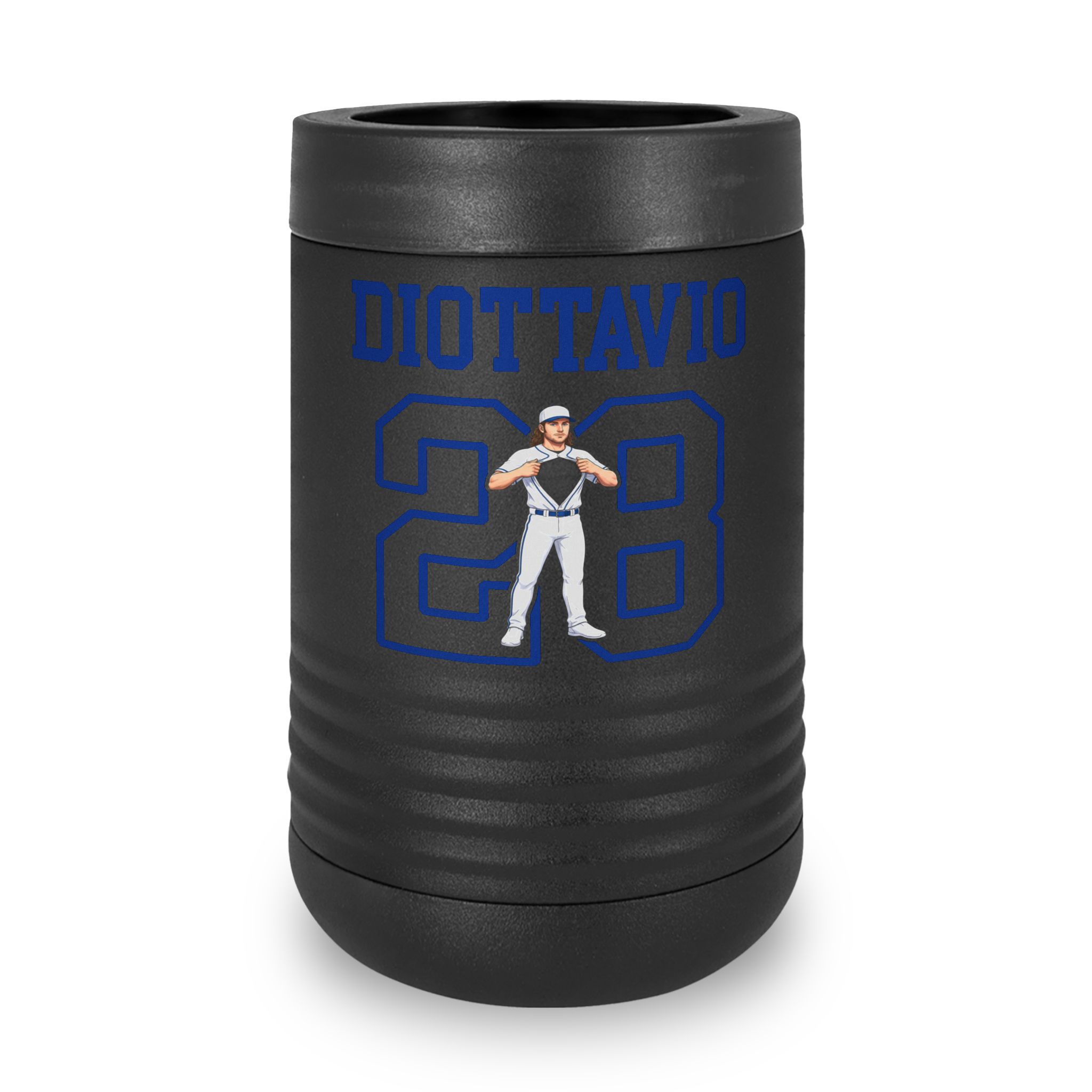 Stainless Can Cooler — character_shirsey in Black