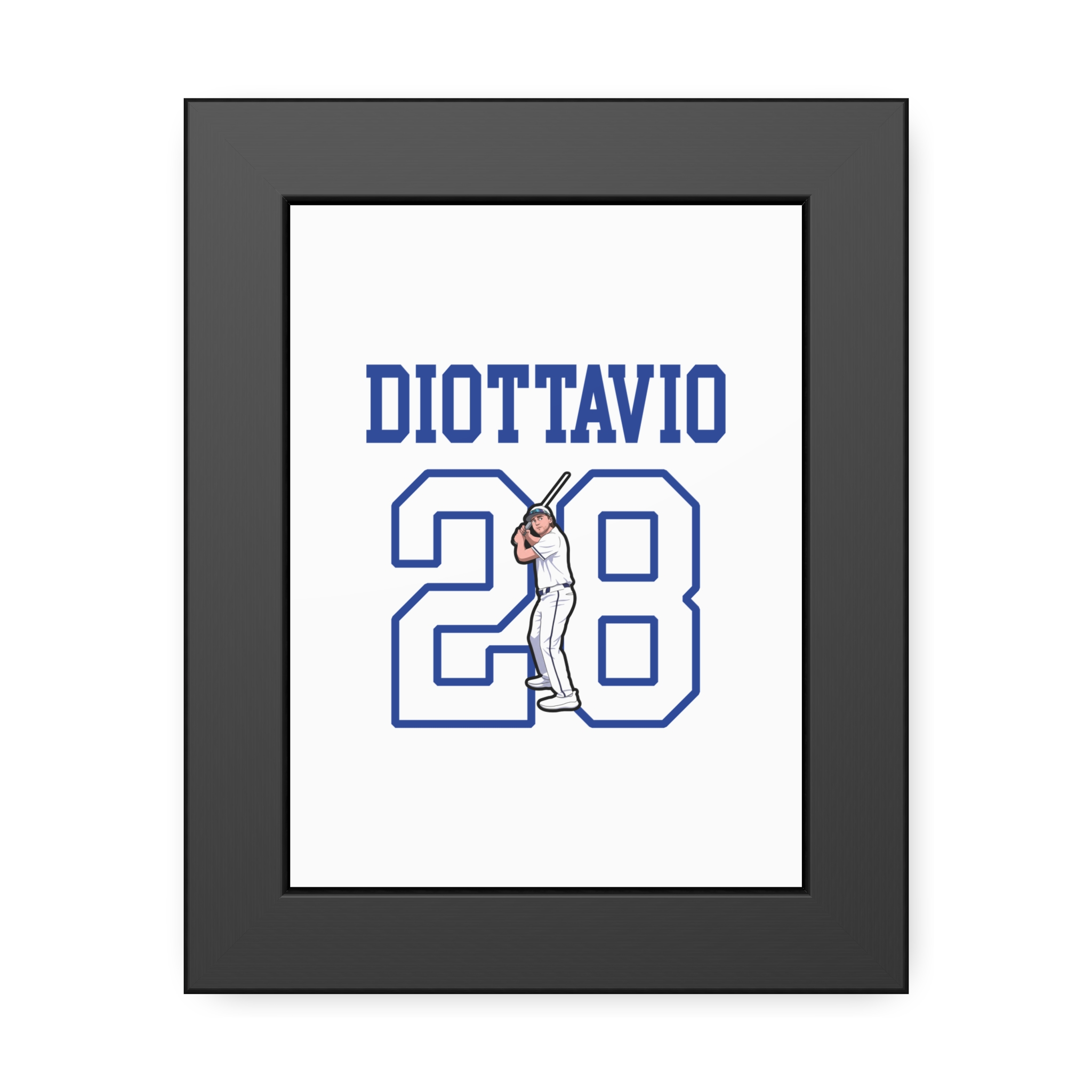 Framed Poster — character_shirsey in Black