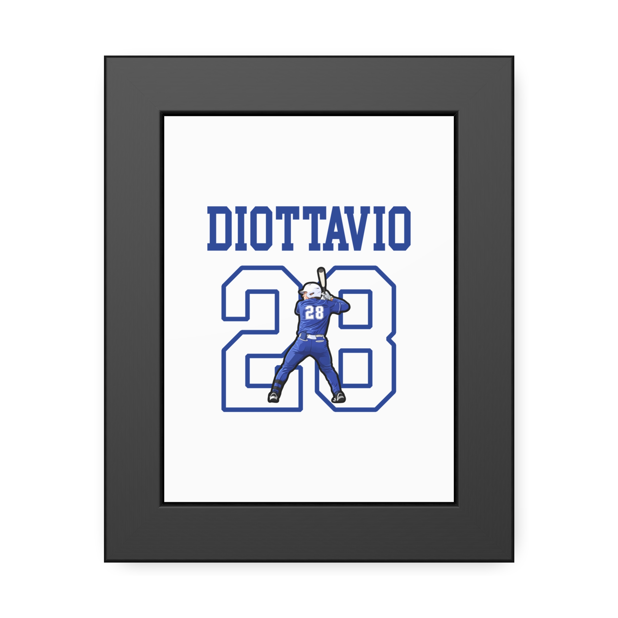 Framed Poster — character_shirsey in Black