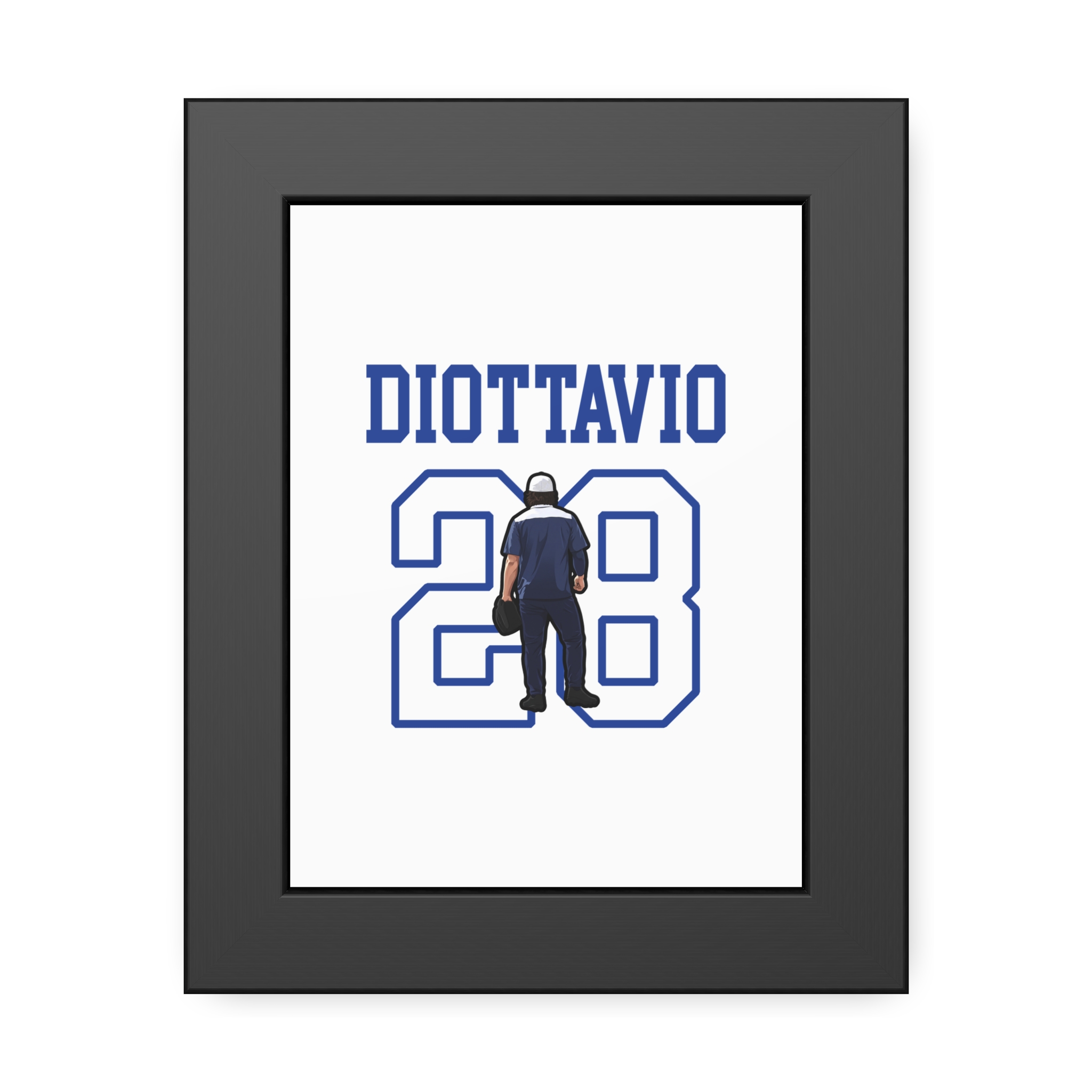 Framed Poster — character_shirsey in Black