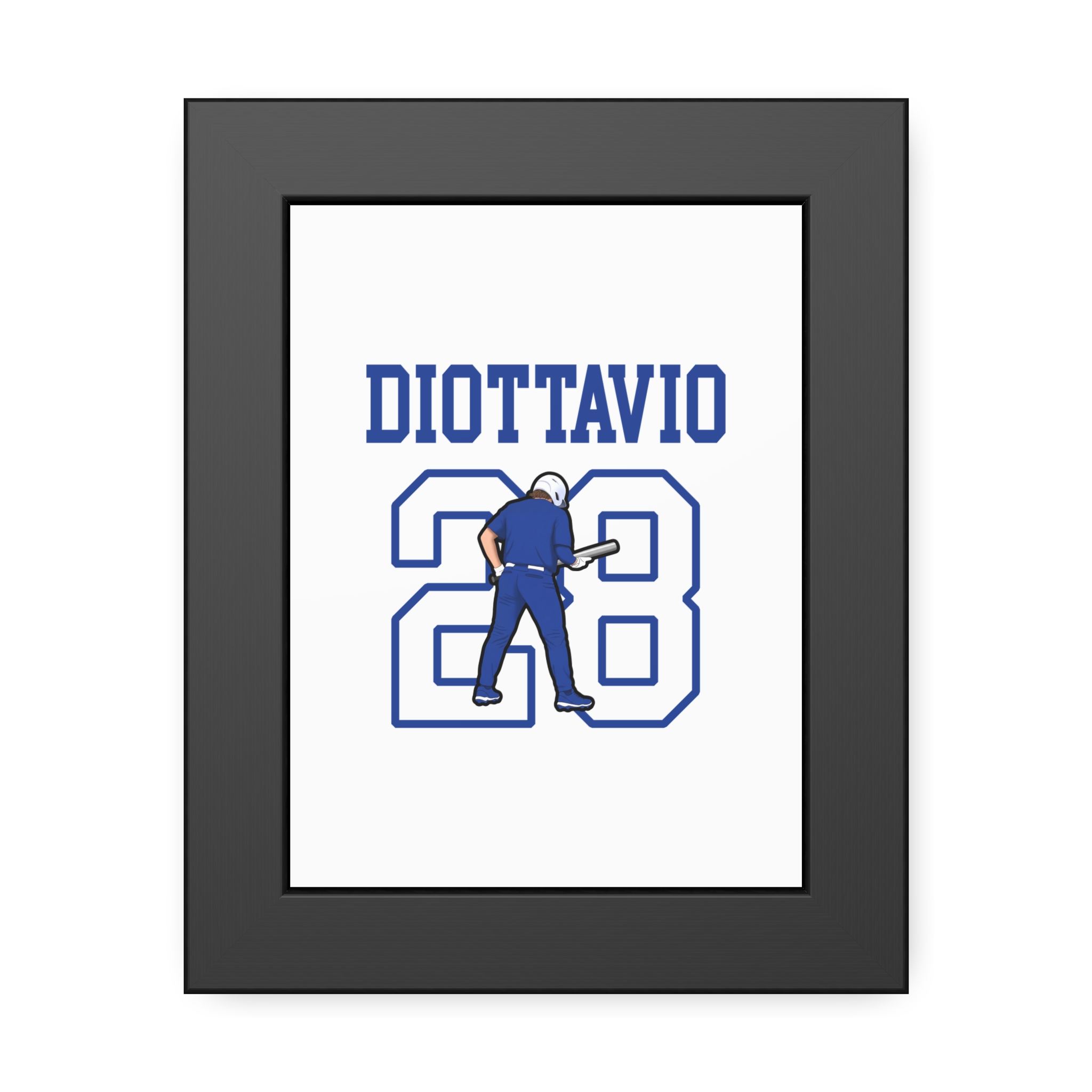Framed Poster — character_shirsey in Black