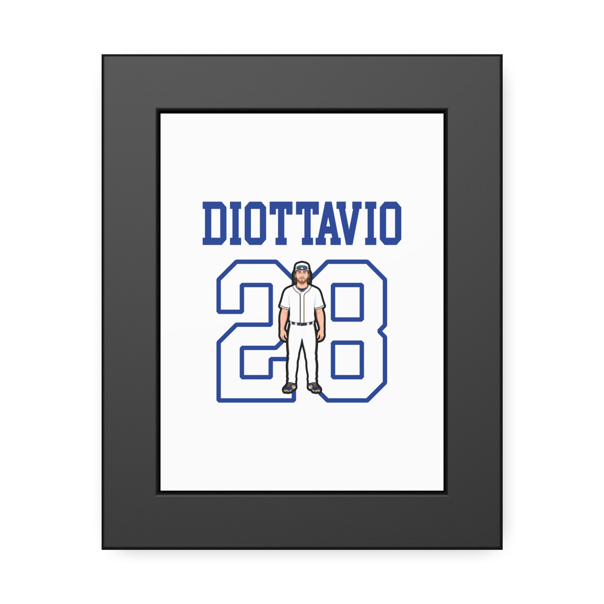 Framed Poster — character_shirsey in Black