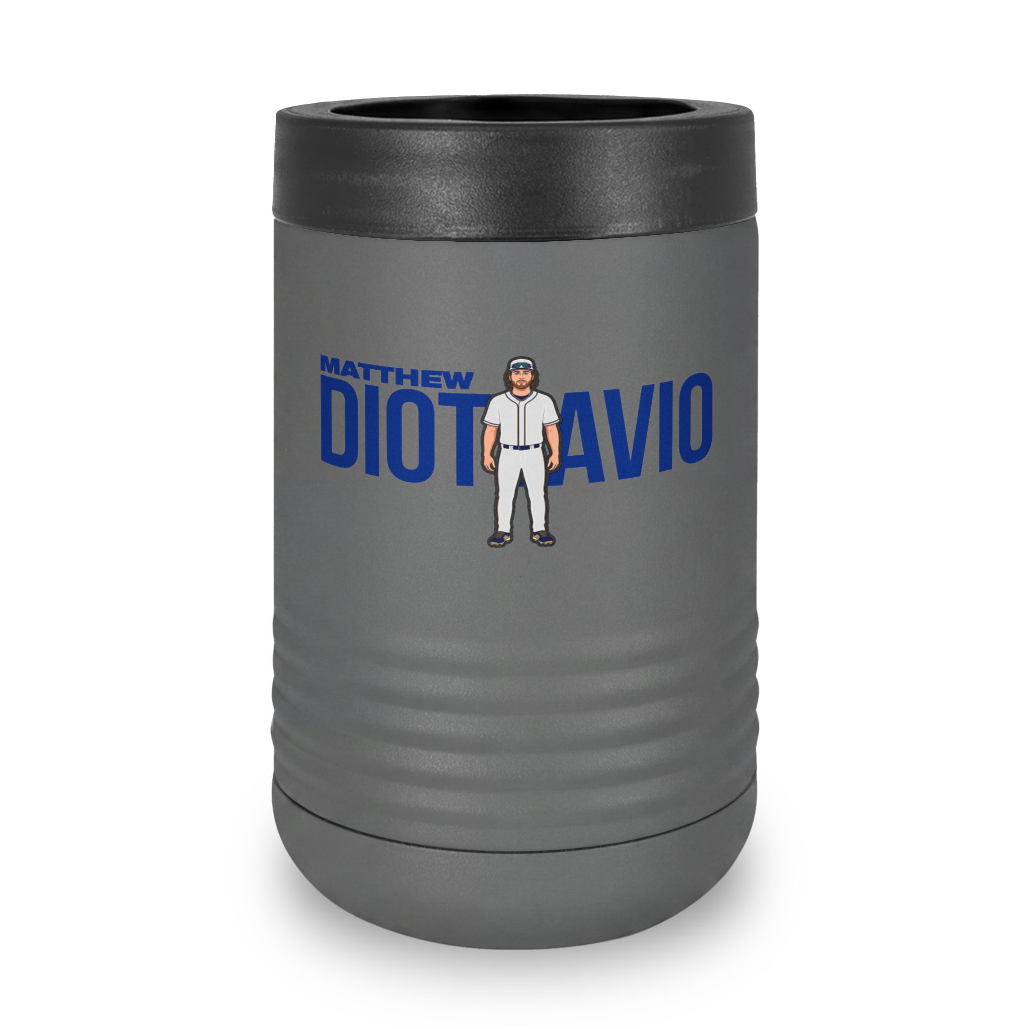Stainless Can Cooler — character_player_name in Grey