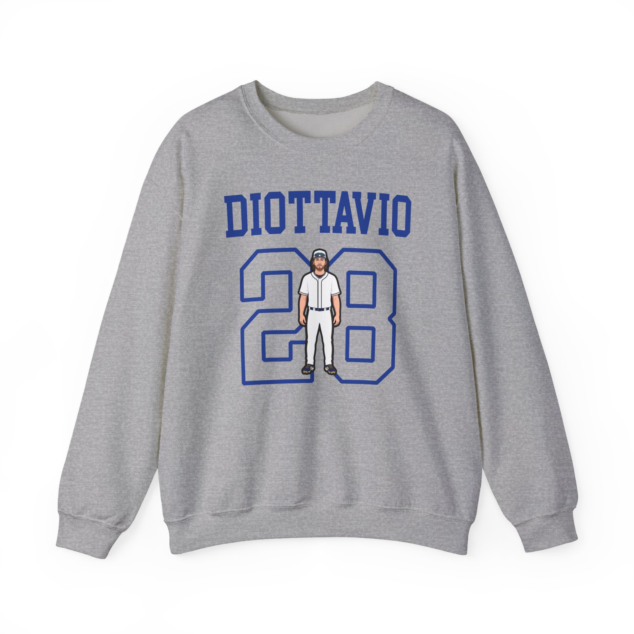 Crewneck Sweatshirt — character_shirsey in Grey