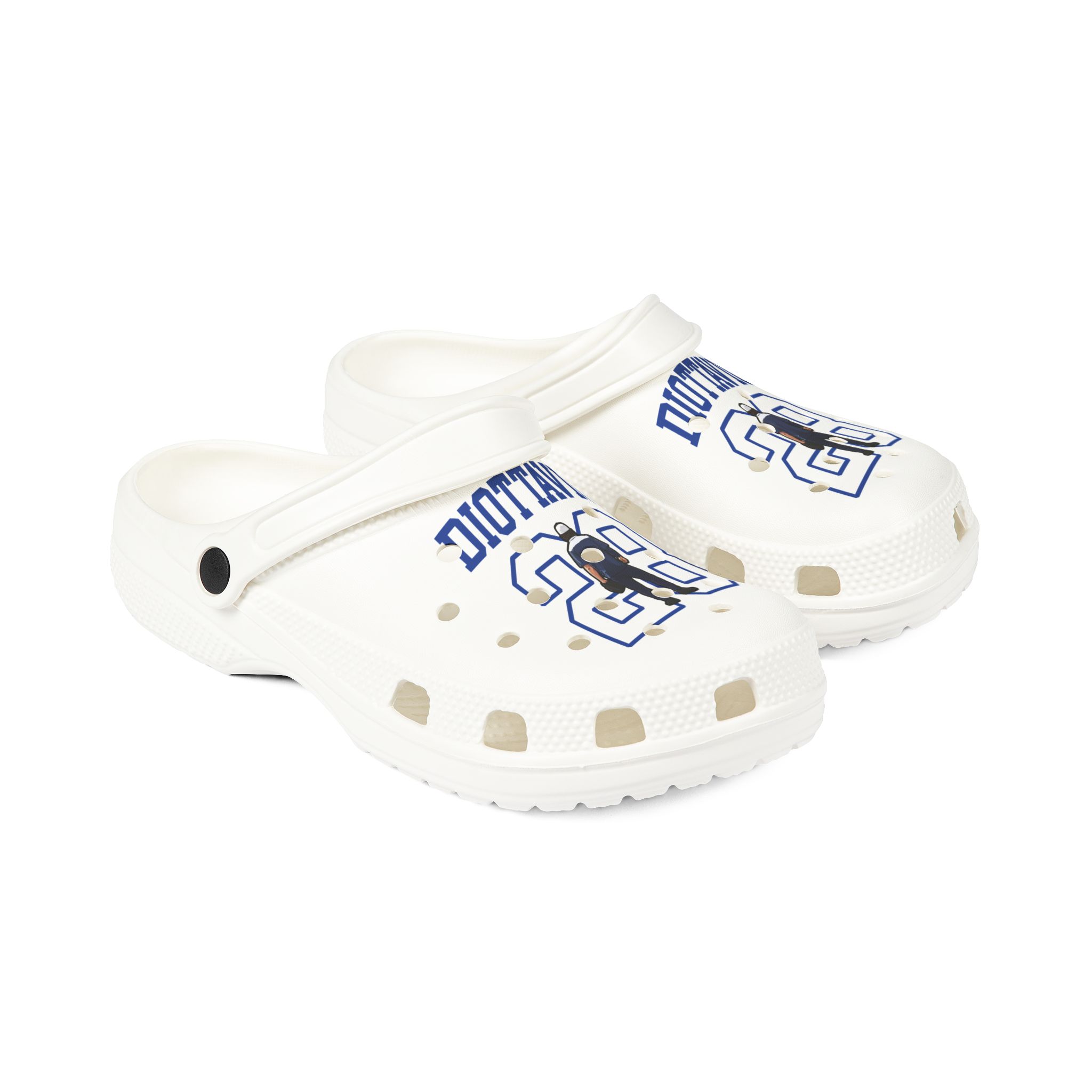 Rubber Clogs — character_shirsey in White