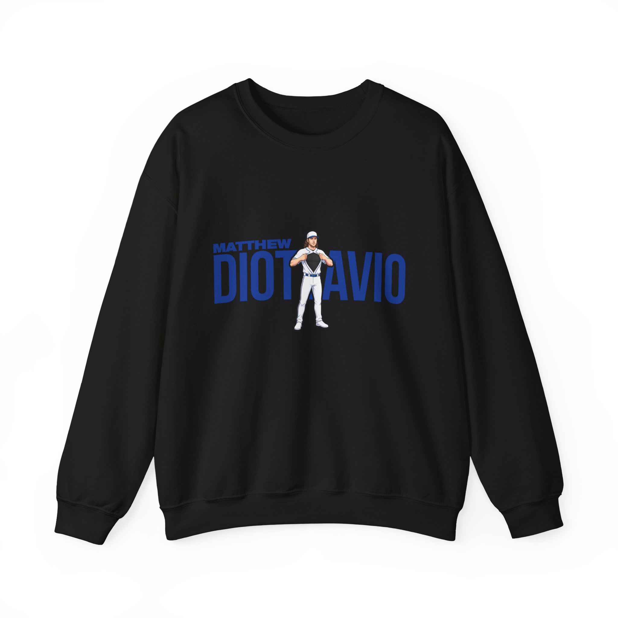 Crewneck Sweatshirt — character_player_name in Black