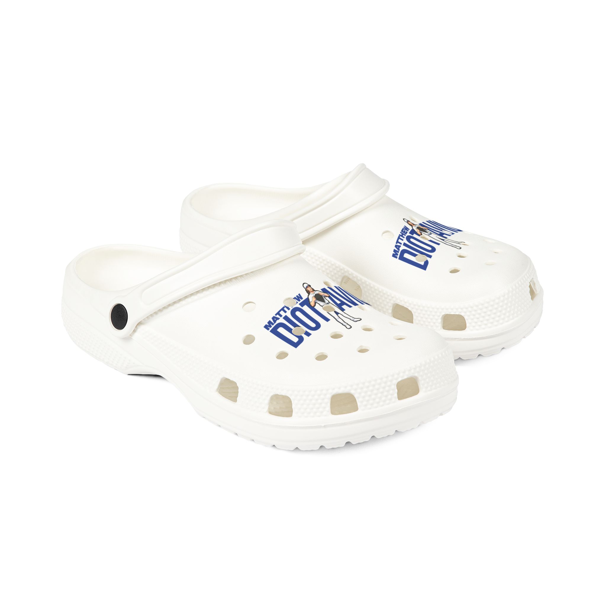 Rubber Clogs — character_player_name in White