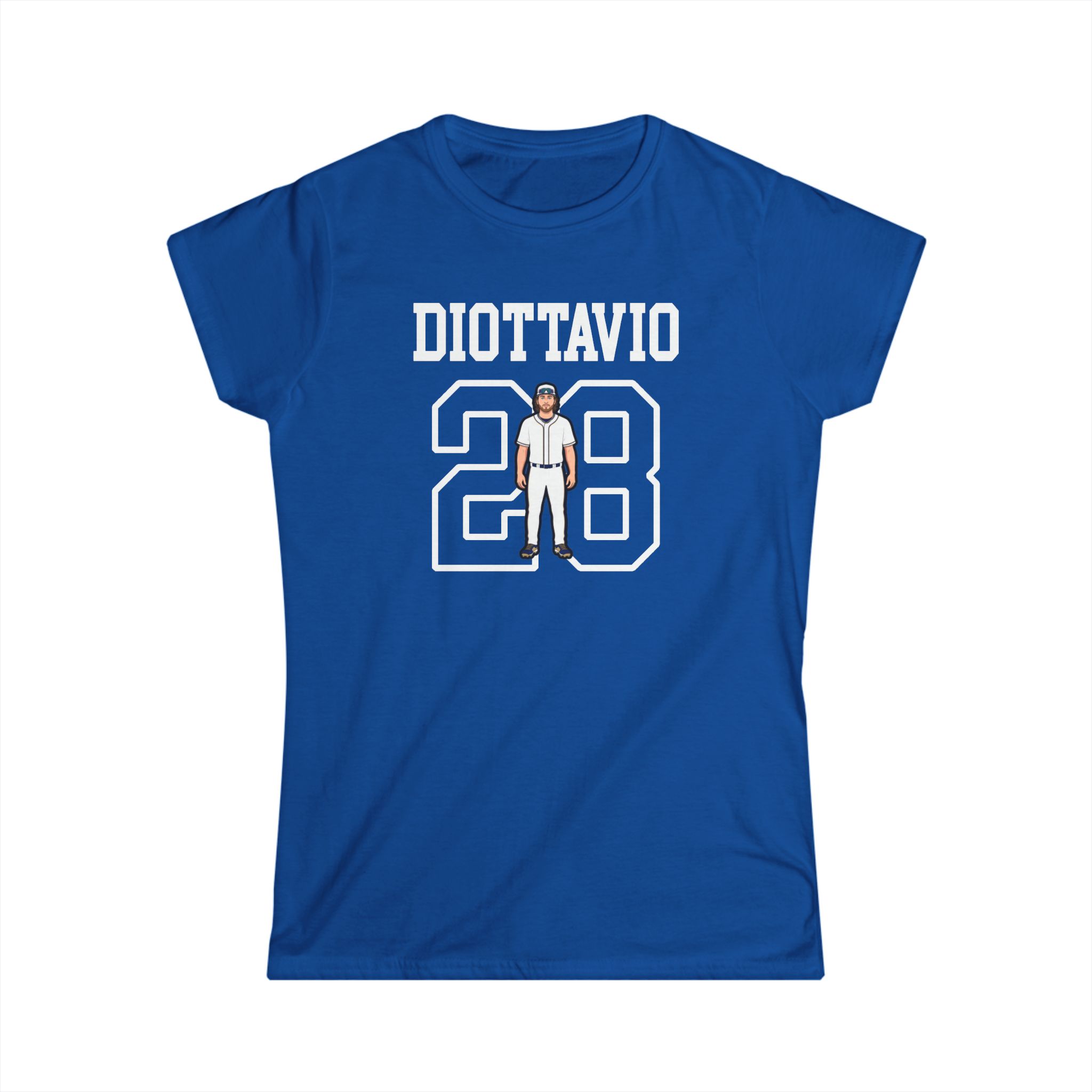 Women's Softstyle Tee — character_shirsey in Royal