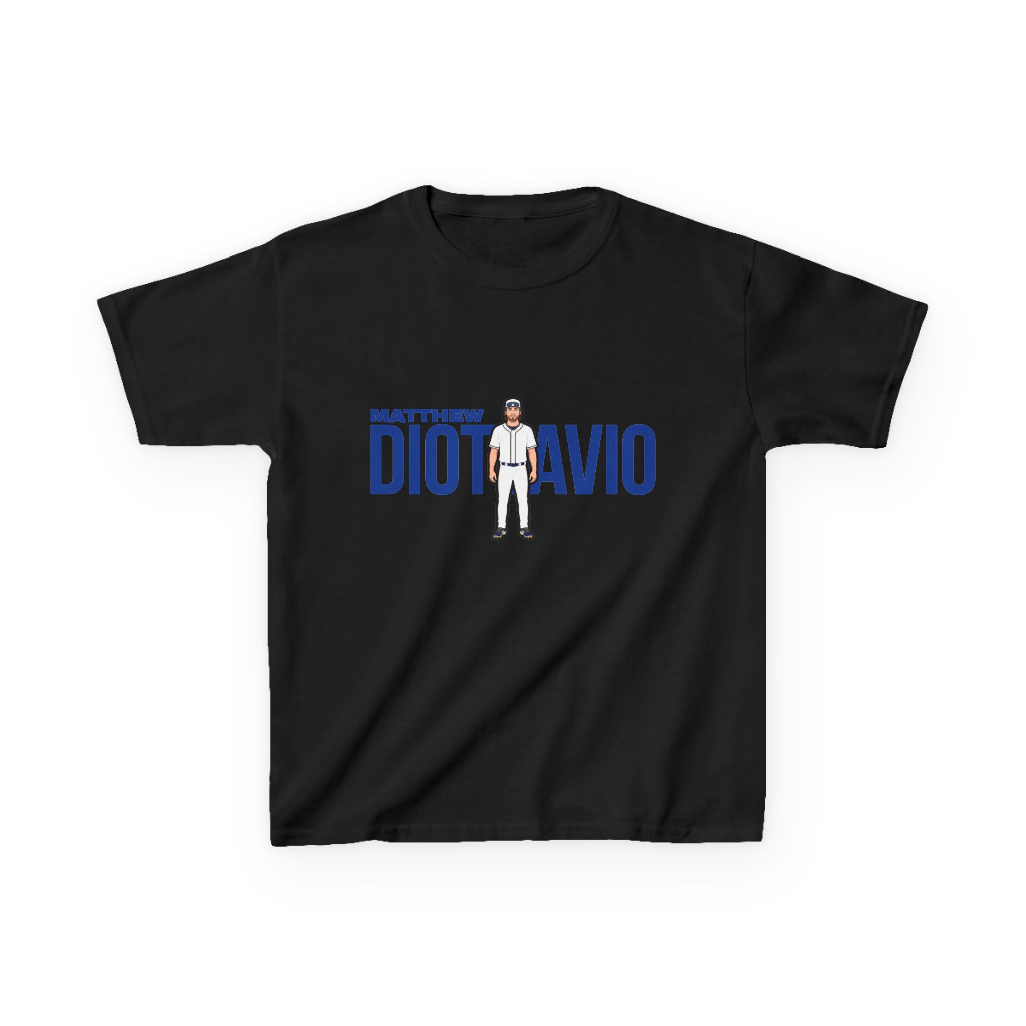 Youth Tee — character_player_name in Black