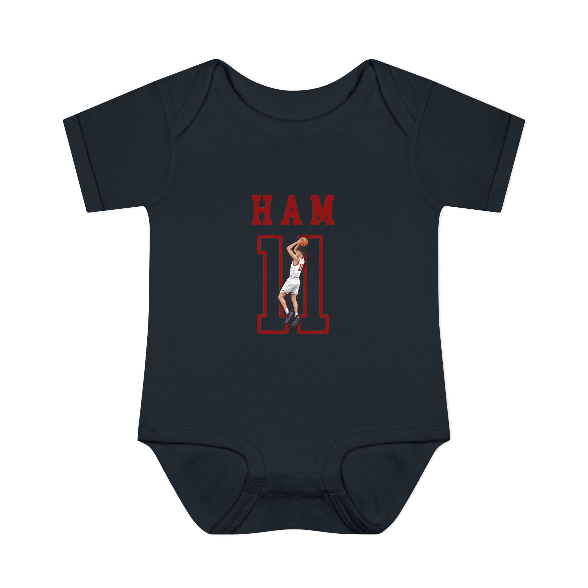 Baby Onesie — character_shirsey in Black