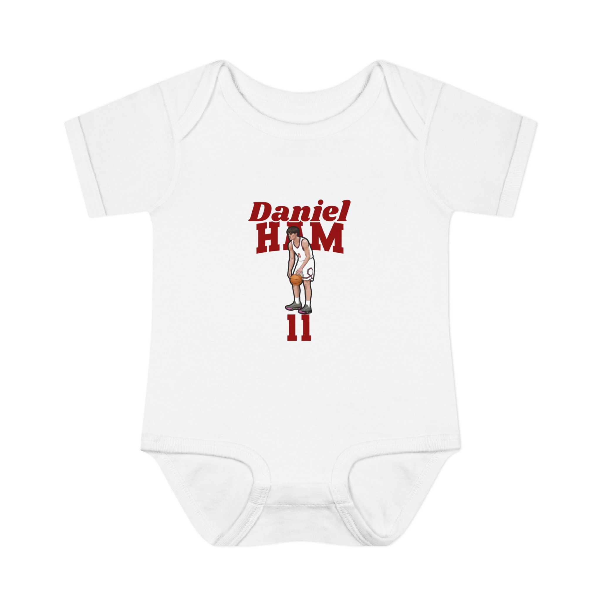 Baby Onesie — character_signature_arch in White