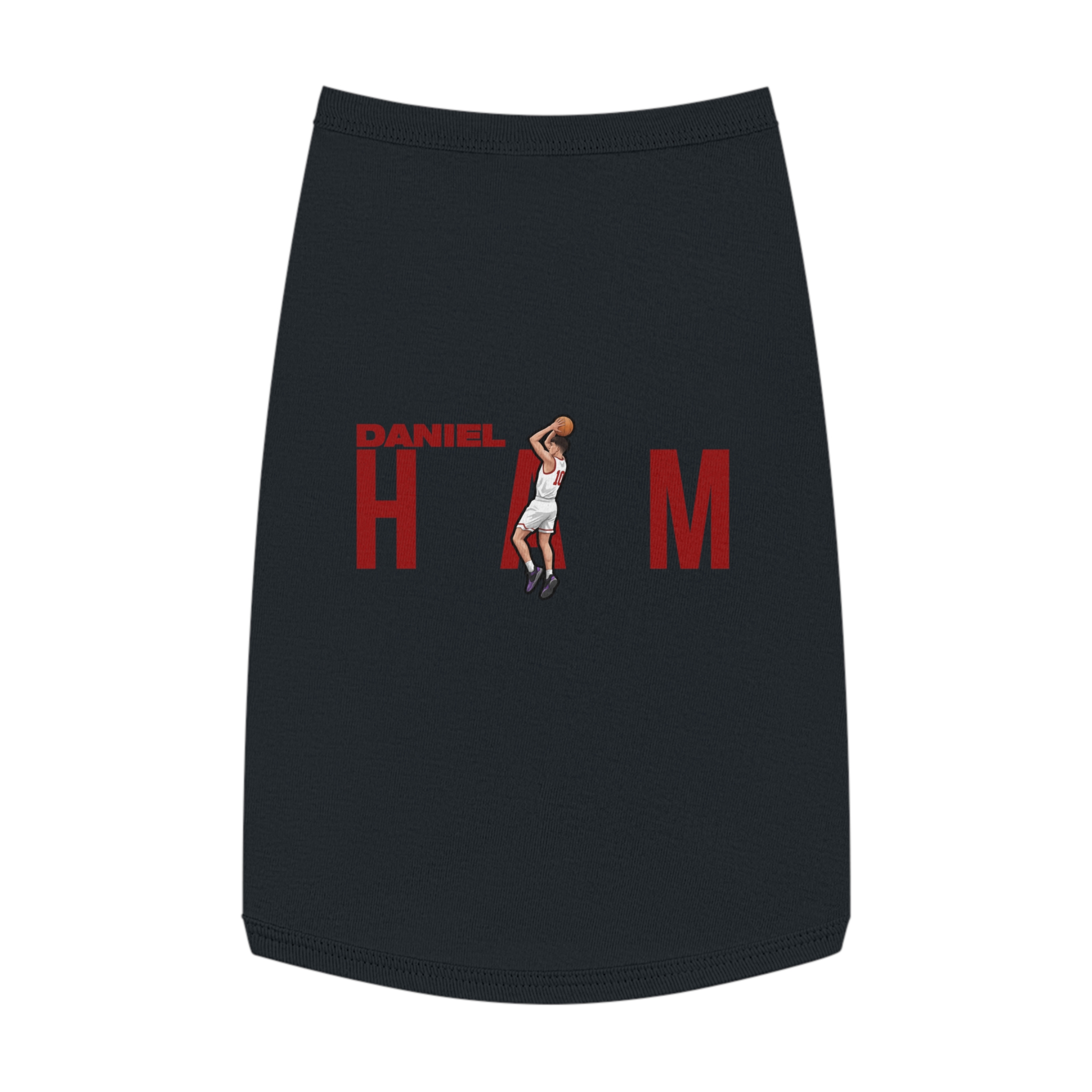 Pet Tank Top — character_player_name in Black