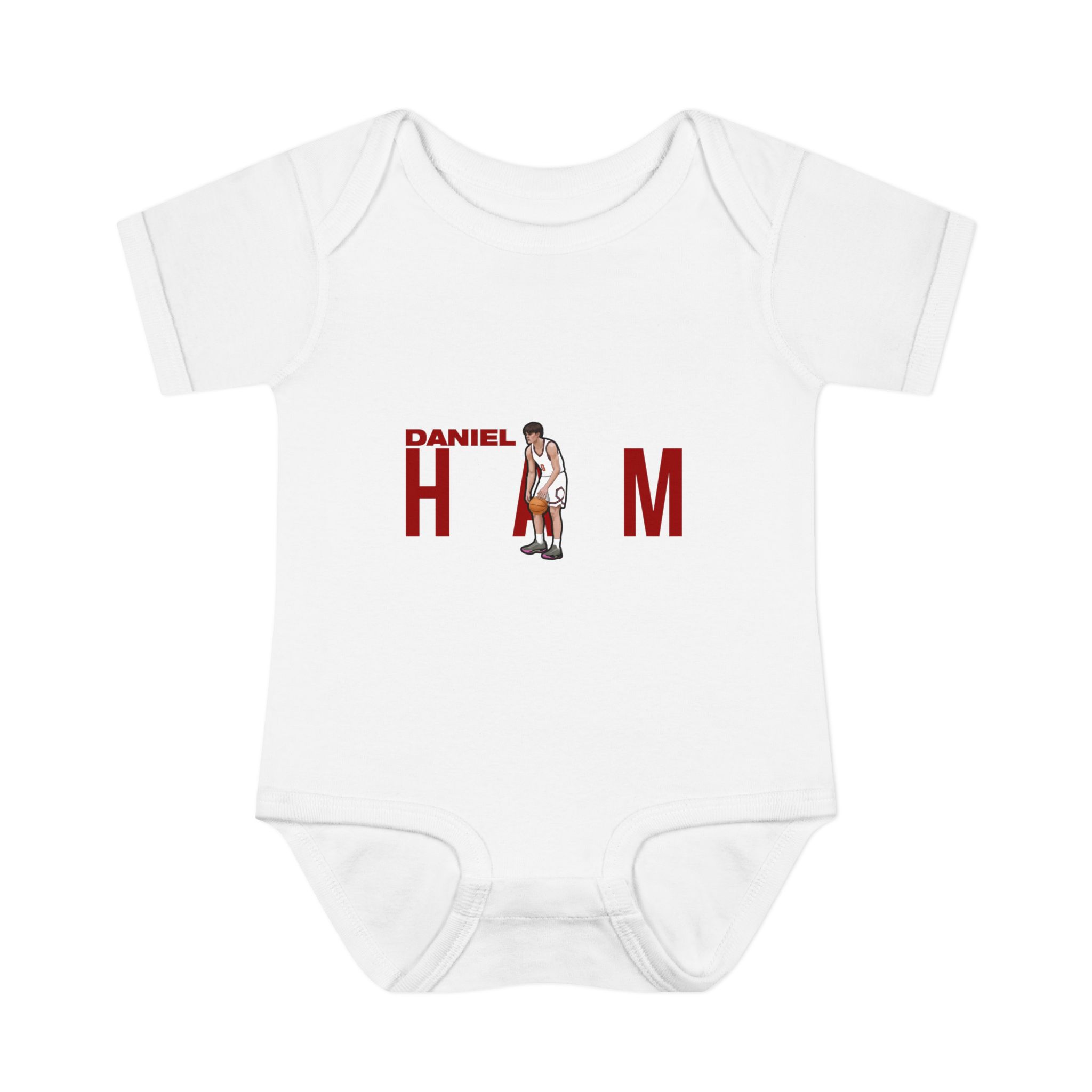 Baby Onesie — character_player_name in White