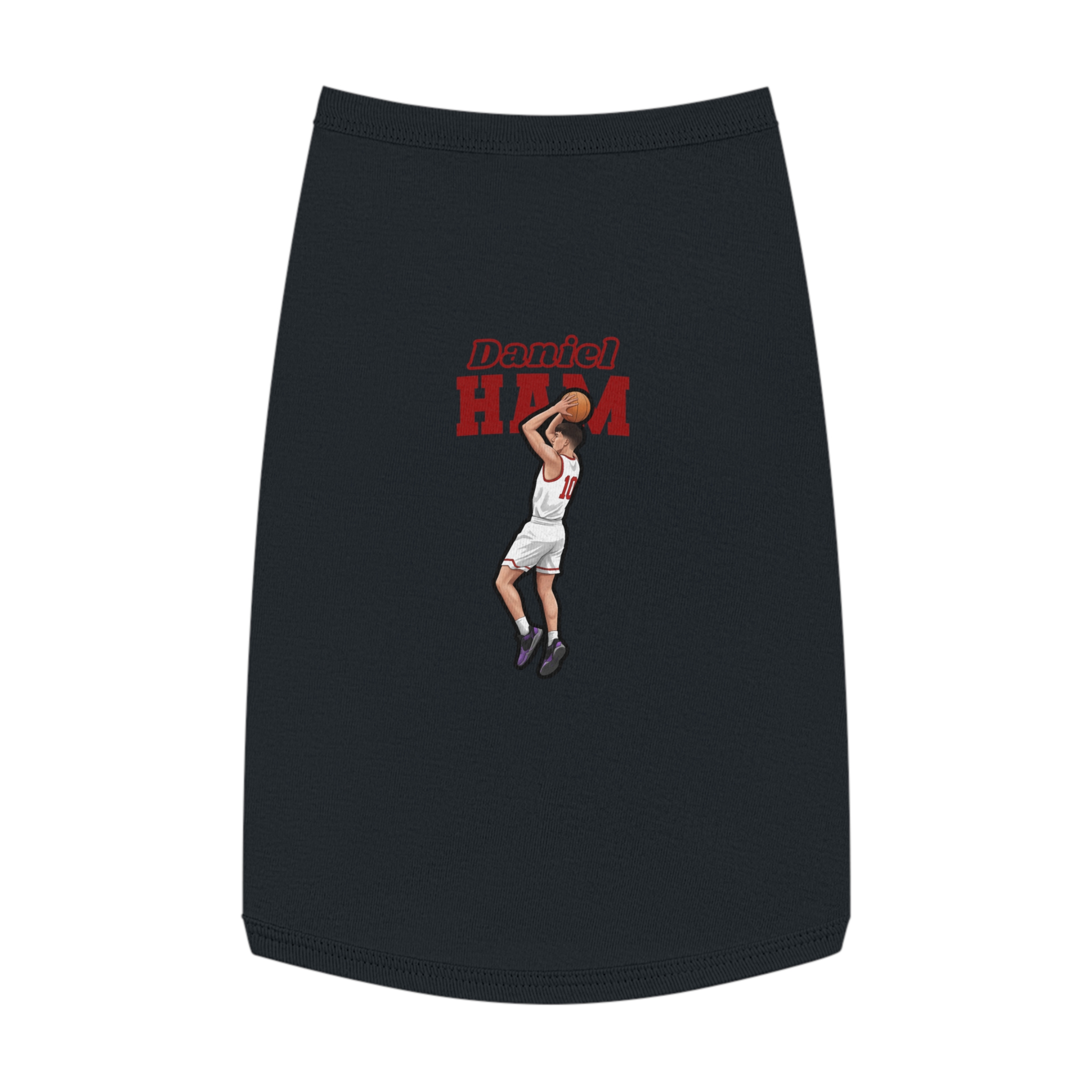 Pet Tank Top — character_name_arch in Black