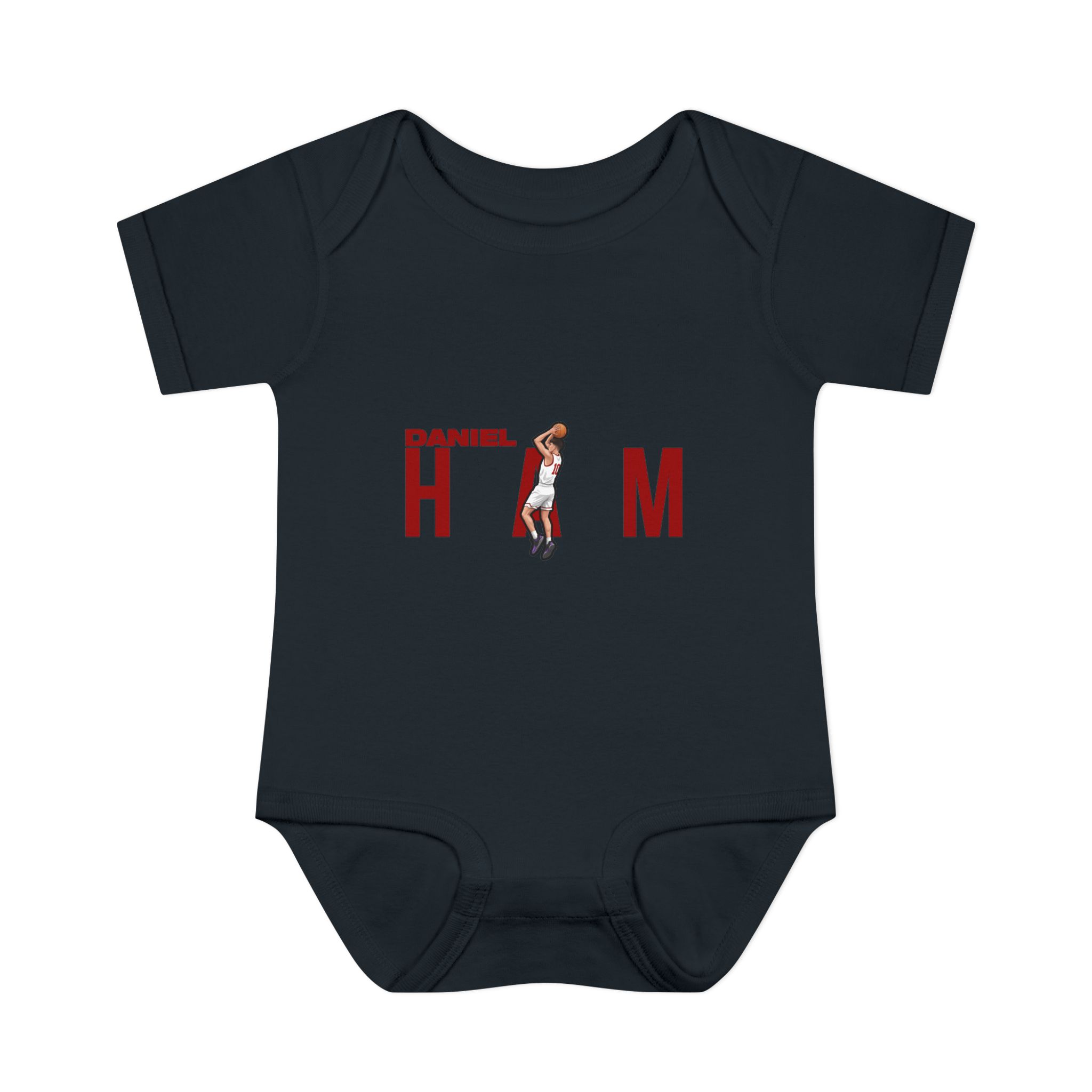 Baby Onesie — character_player_name in Black
