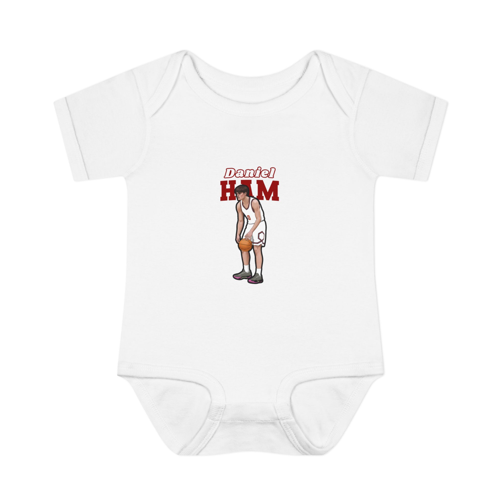 Baby Onesie — character_name_arch in White
