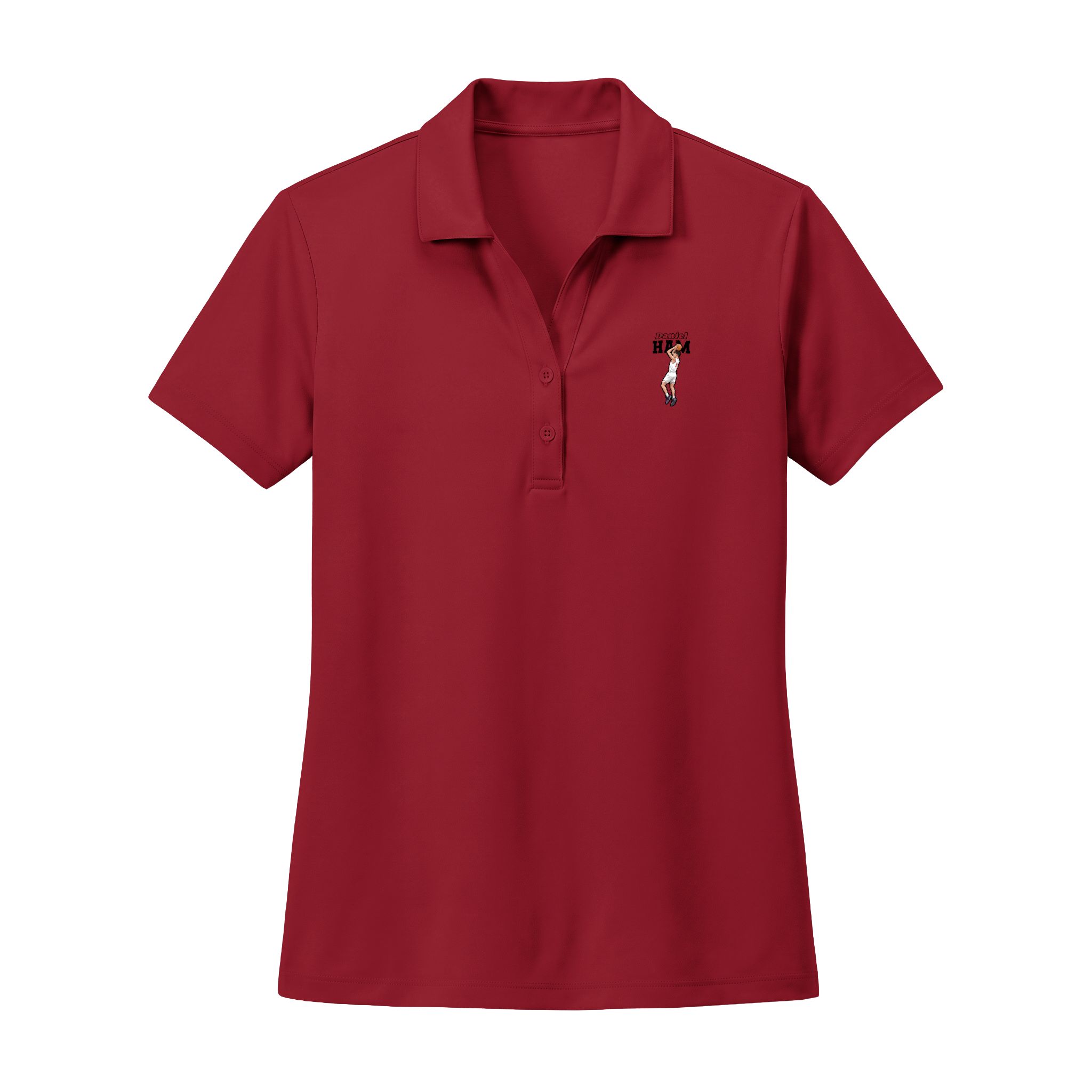Women's Polo — character_name_arch in Red