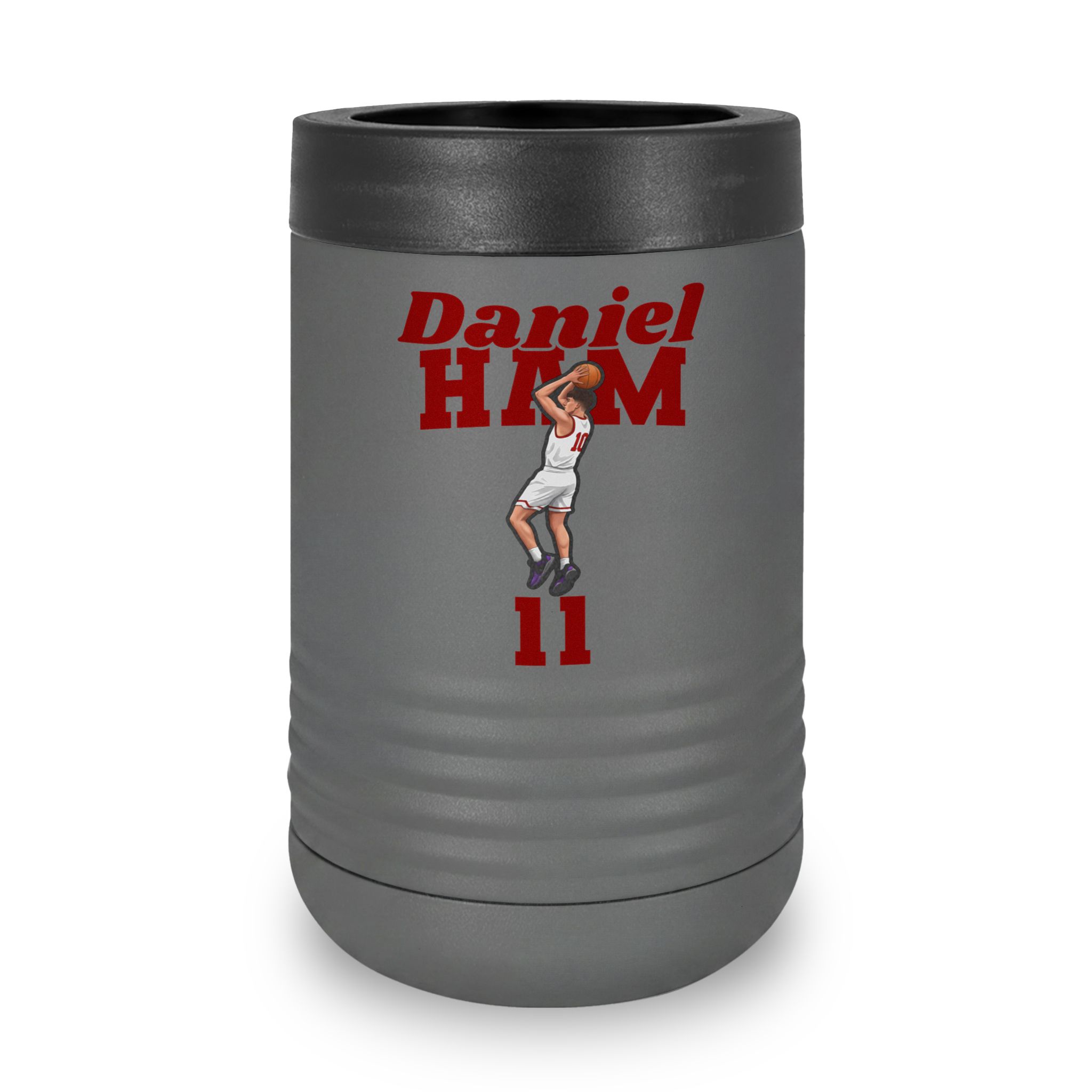 Stainless Can Cooler — character_signature_arch in Grey