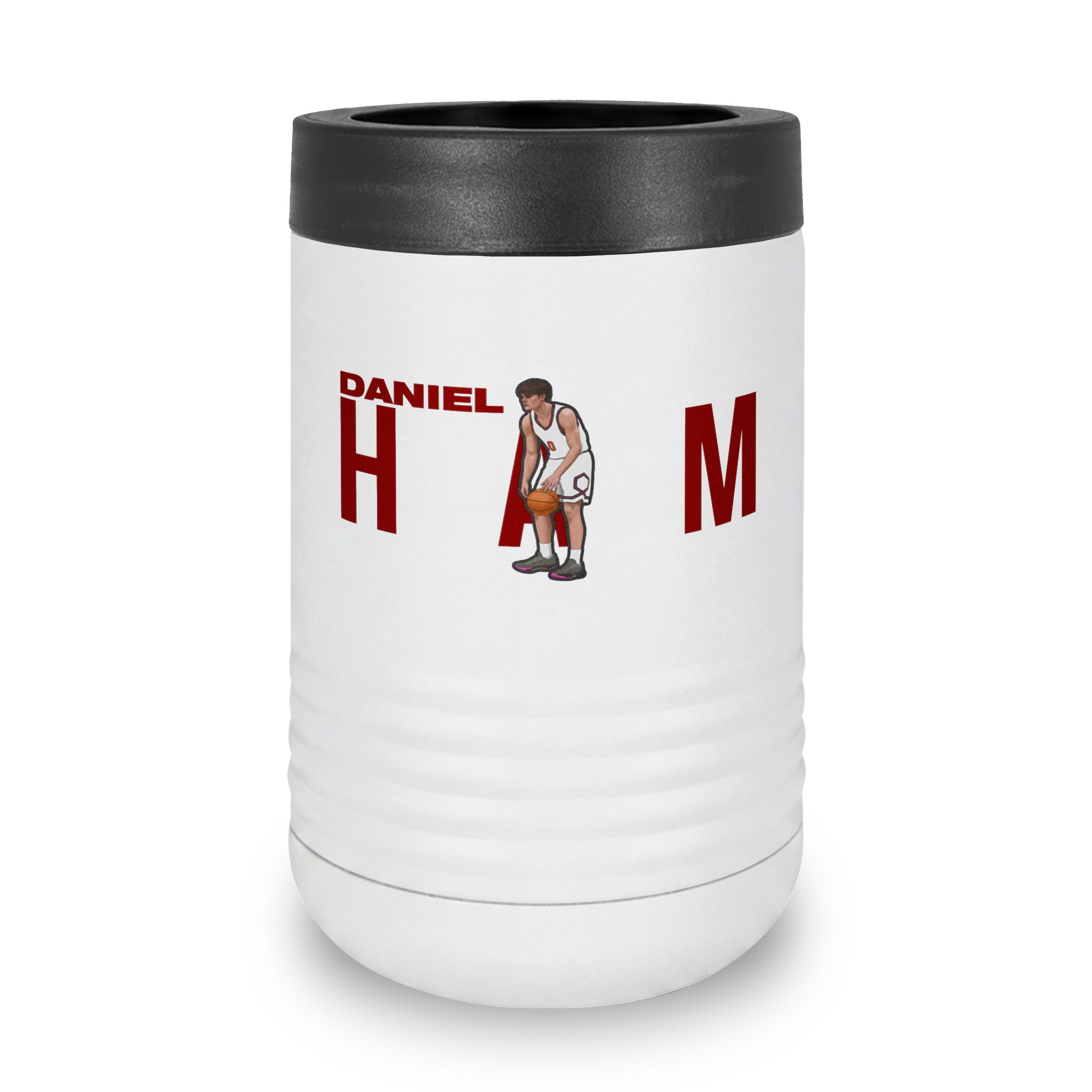 Stainless Can Cooler — character_player_name in White