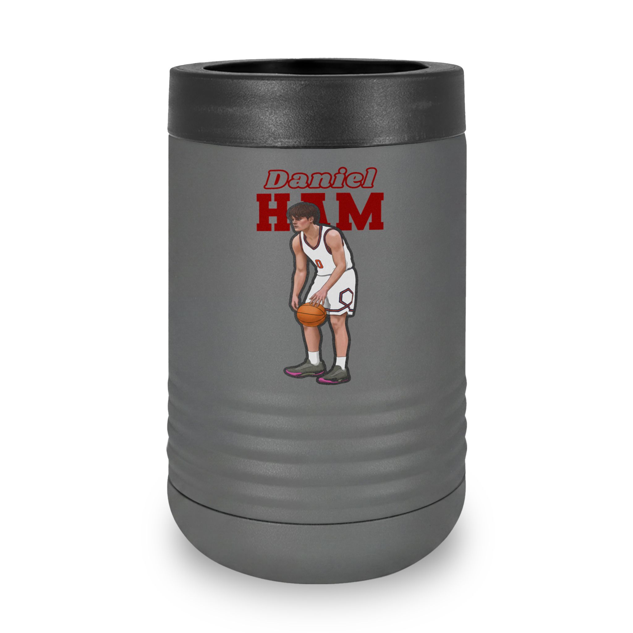 Stainless Can Cooler — character_name_arch in Grey