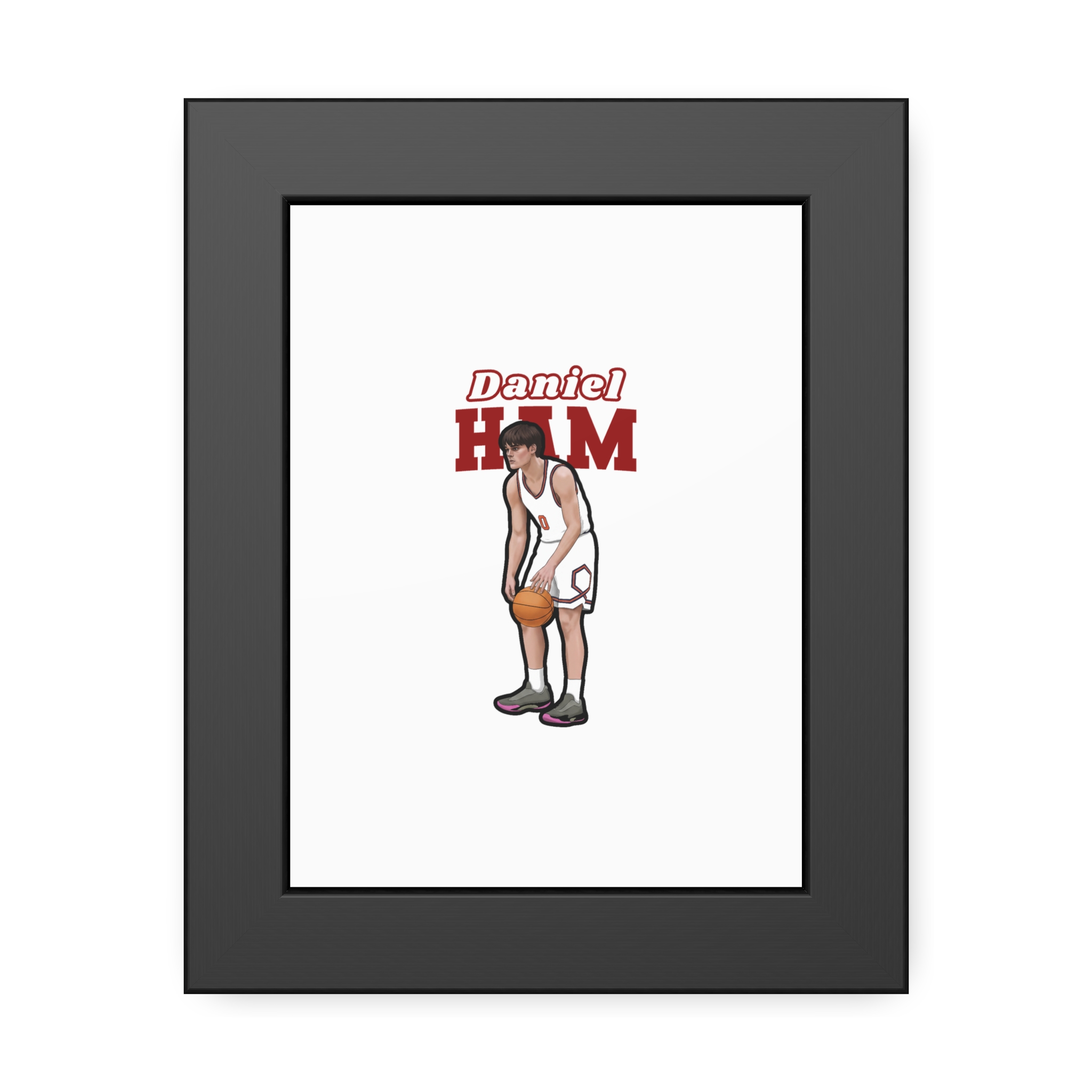 Framed Poster — character_name_arch in Black