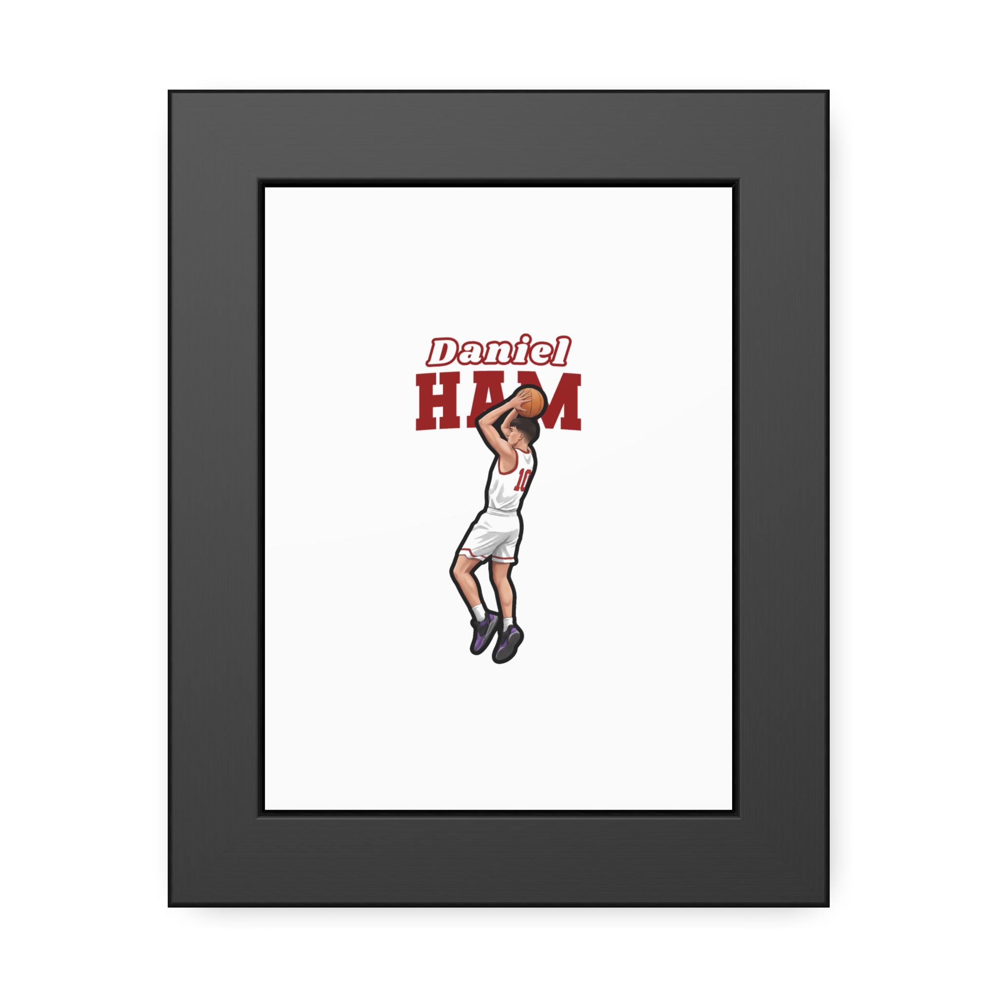 Framed Poster — character_name_arch in Black