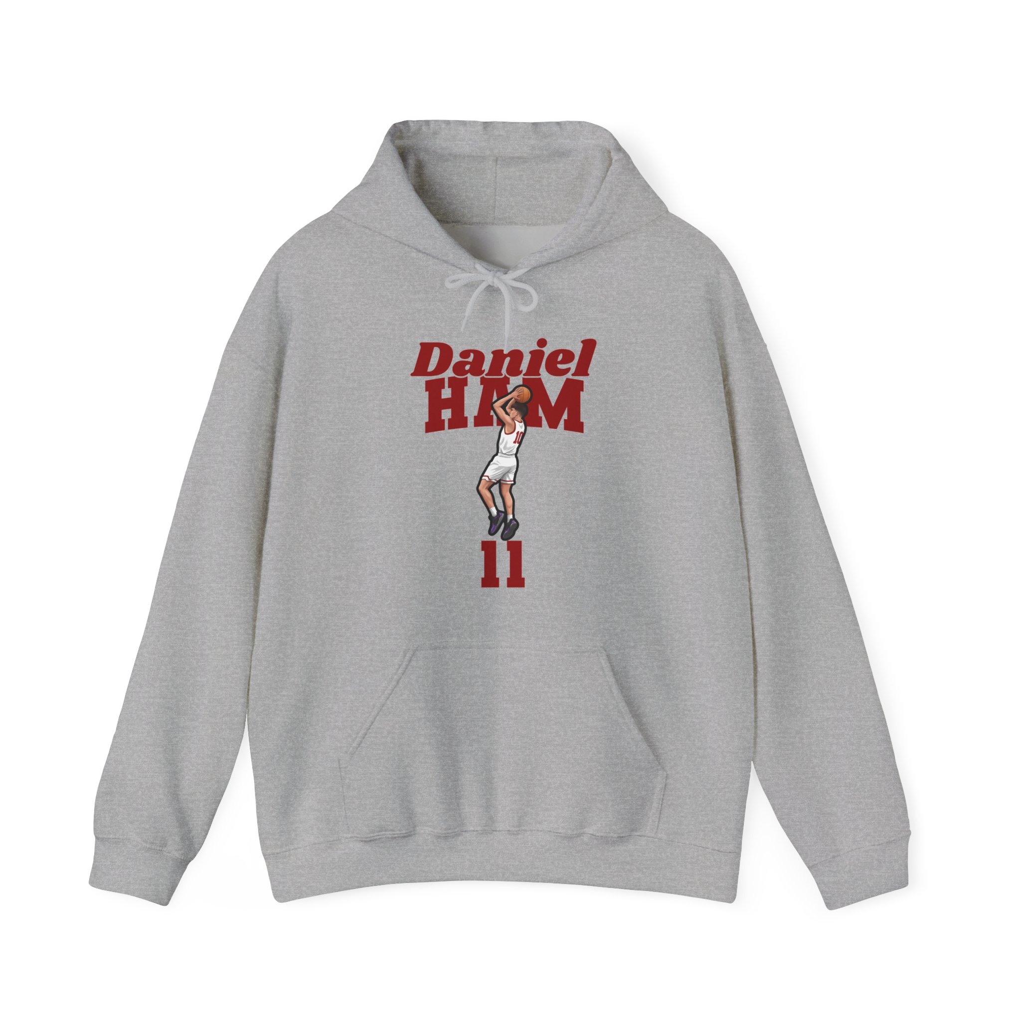 Hoodie — character_signature_arch in Grey