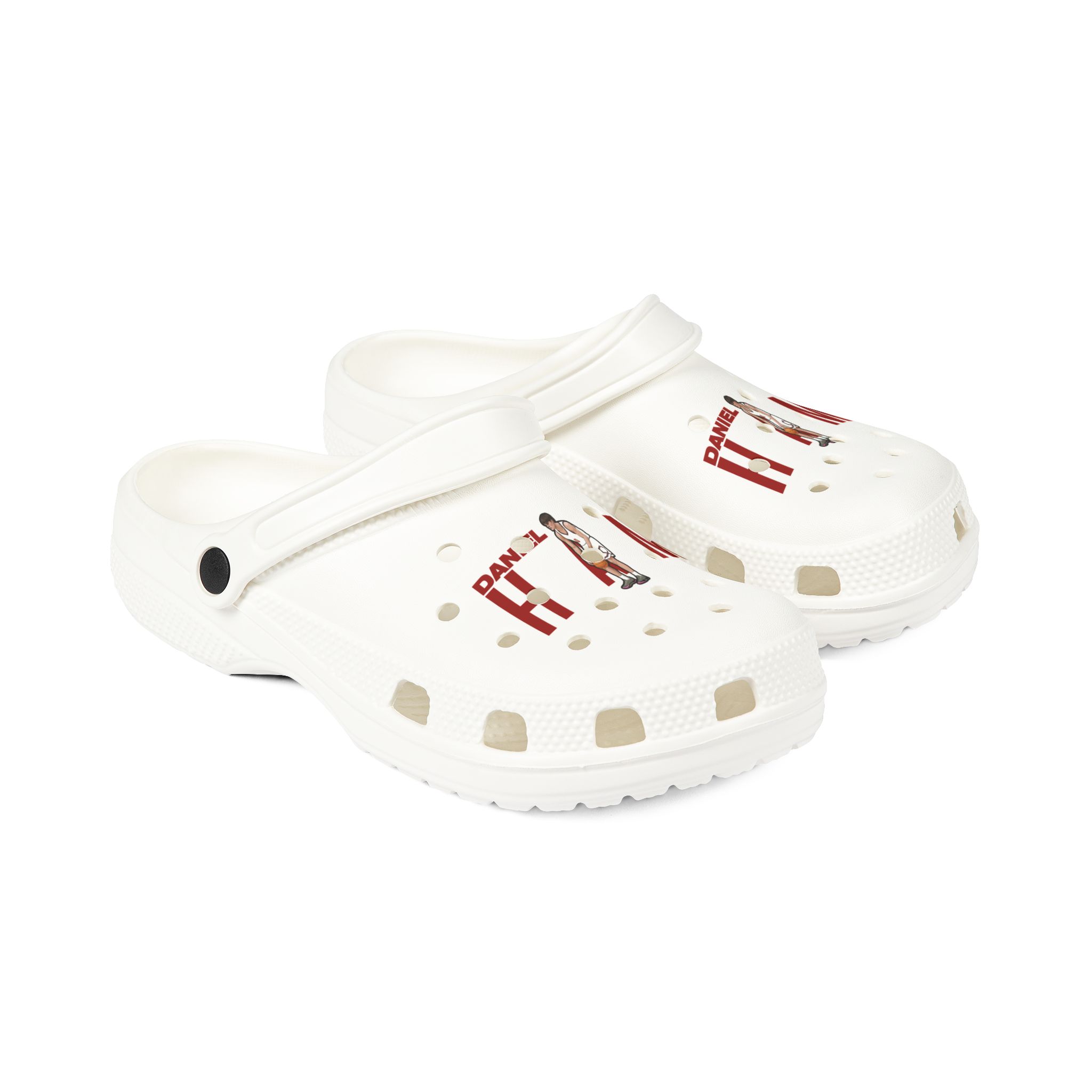 Rubber Clogs — character_player_name in White