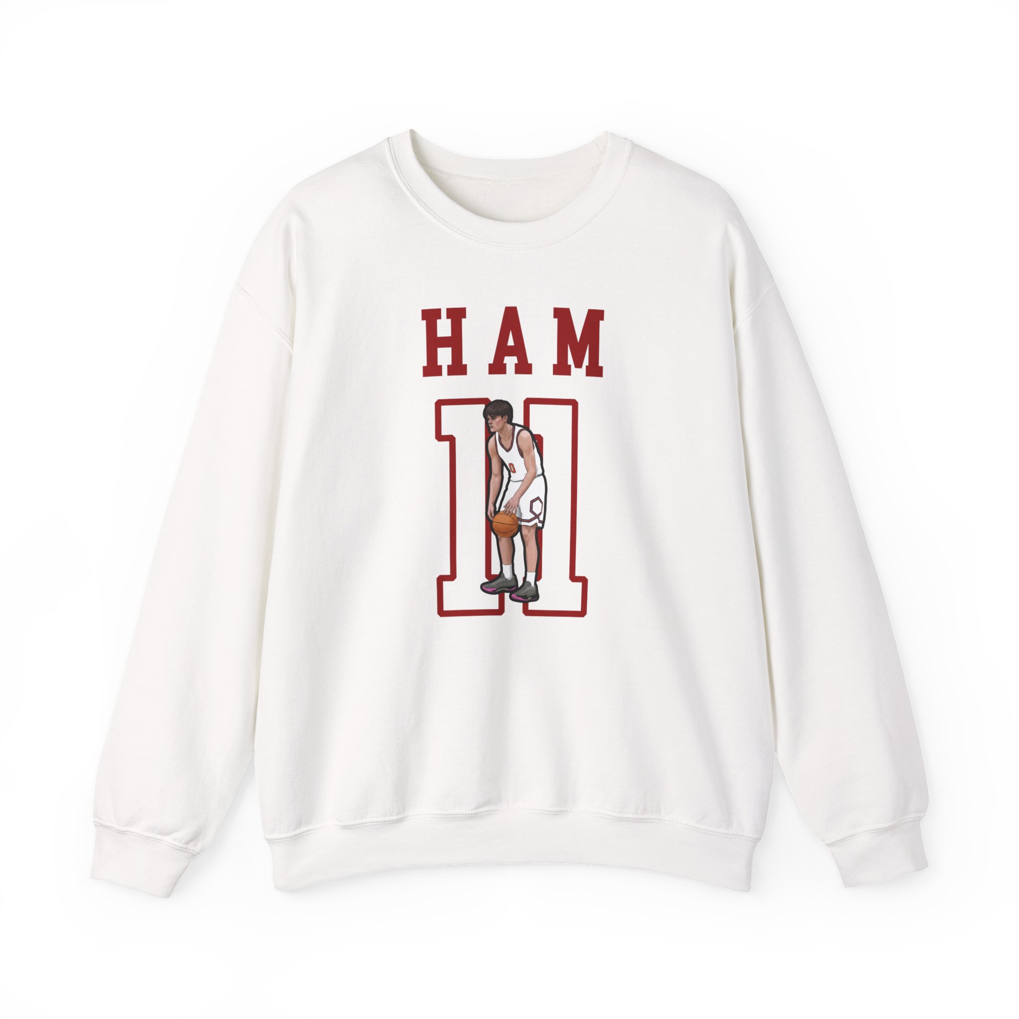Crewneck Sweatshirt — character_shirsey in White