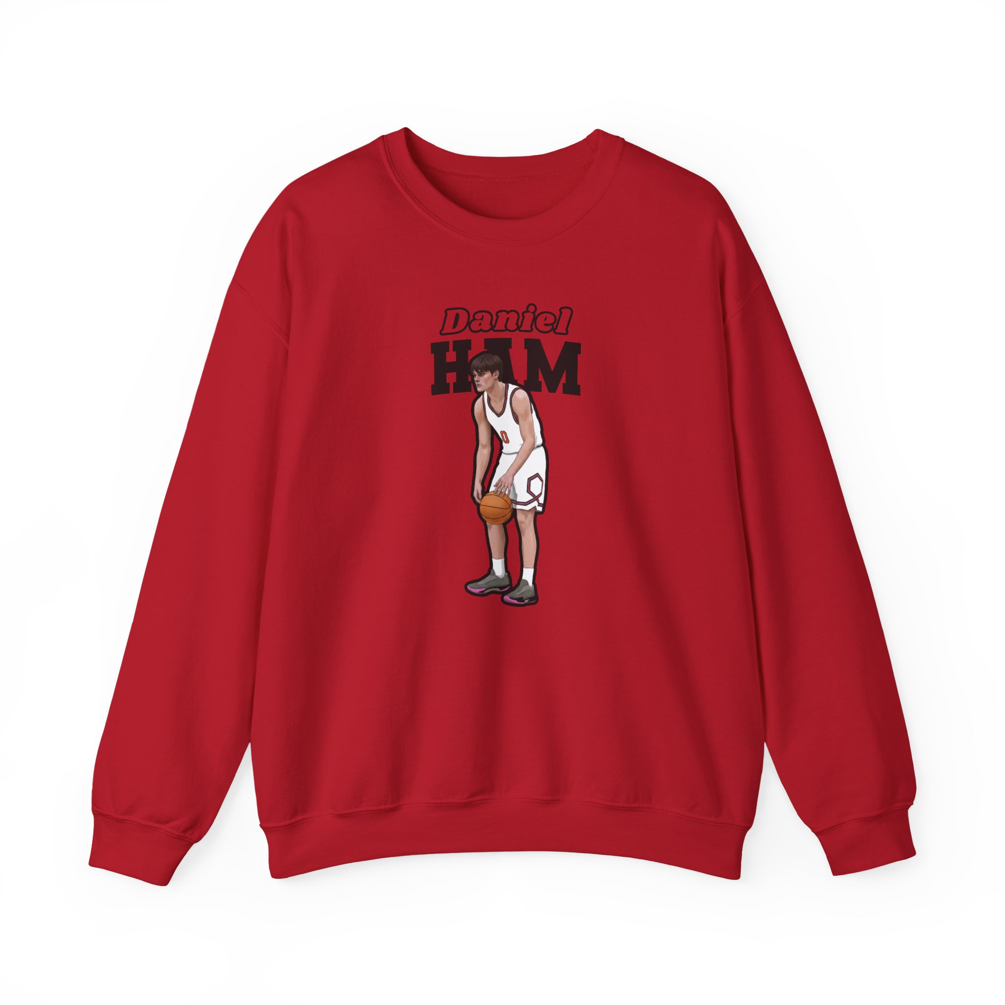 Crewneck Sweatshirt — character_name_arch in Red