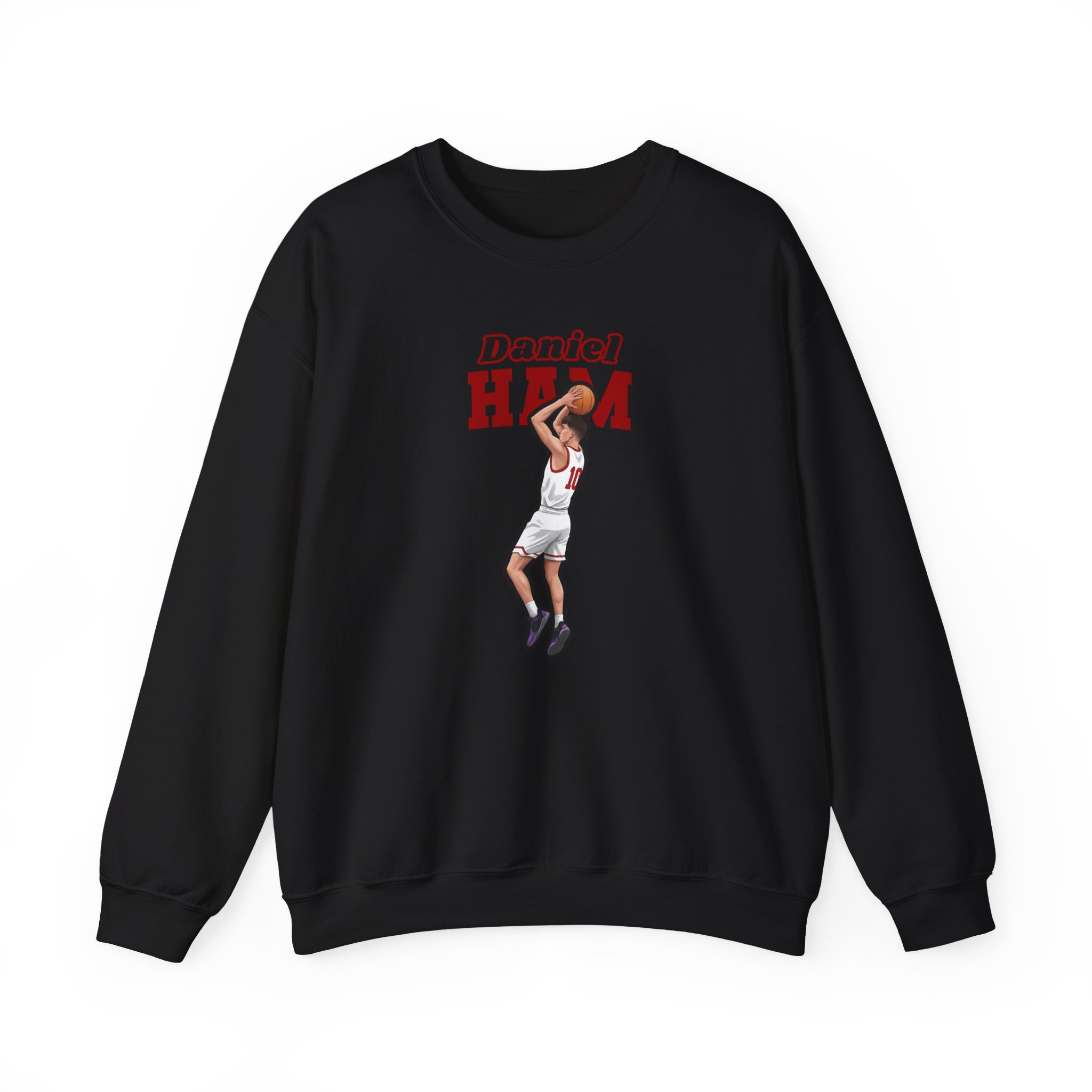 Crewneck Sweatshirt — character_name_arch in Black