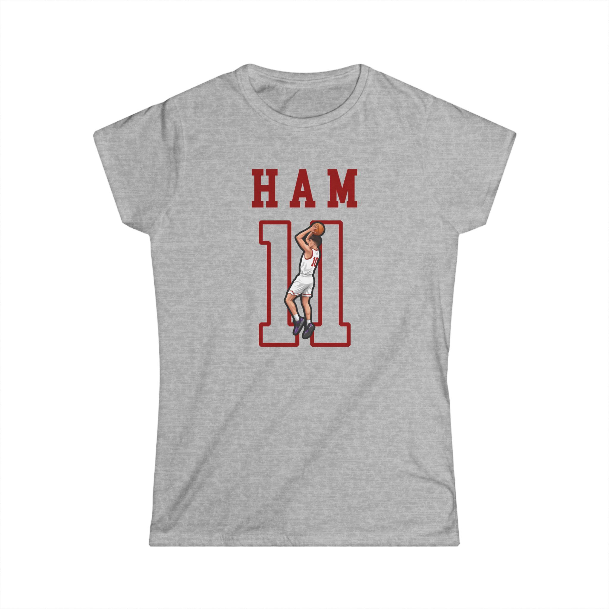 Women's Softstyle Tee — character_shirsey in Grey