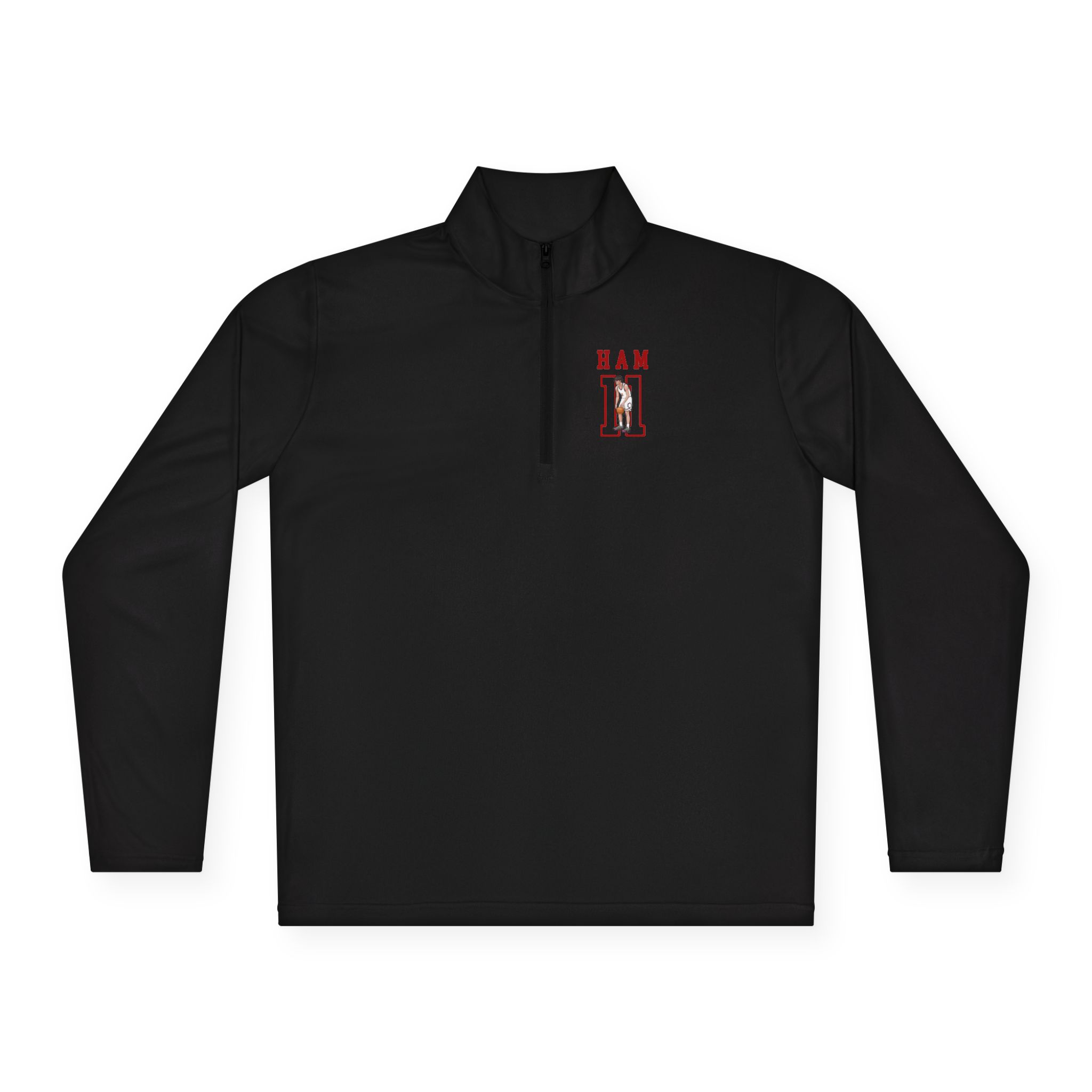 Q-Zip Pullover — character_shirsey in Black