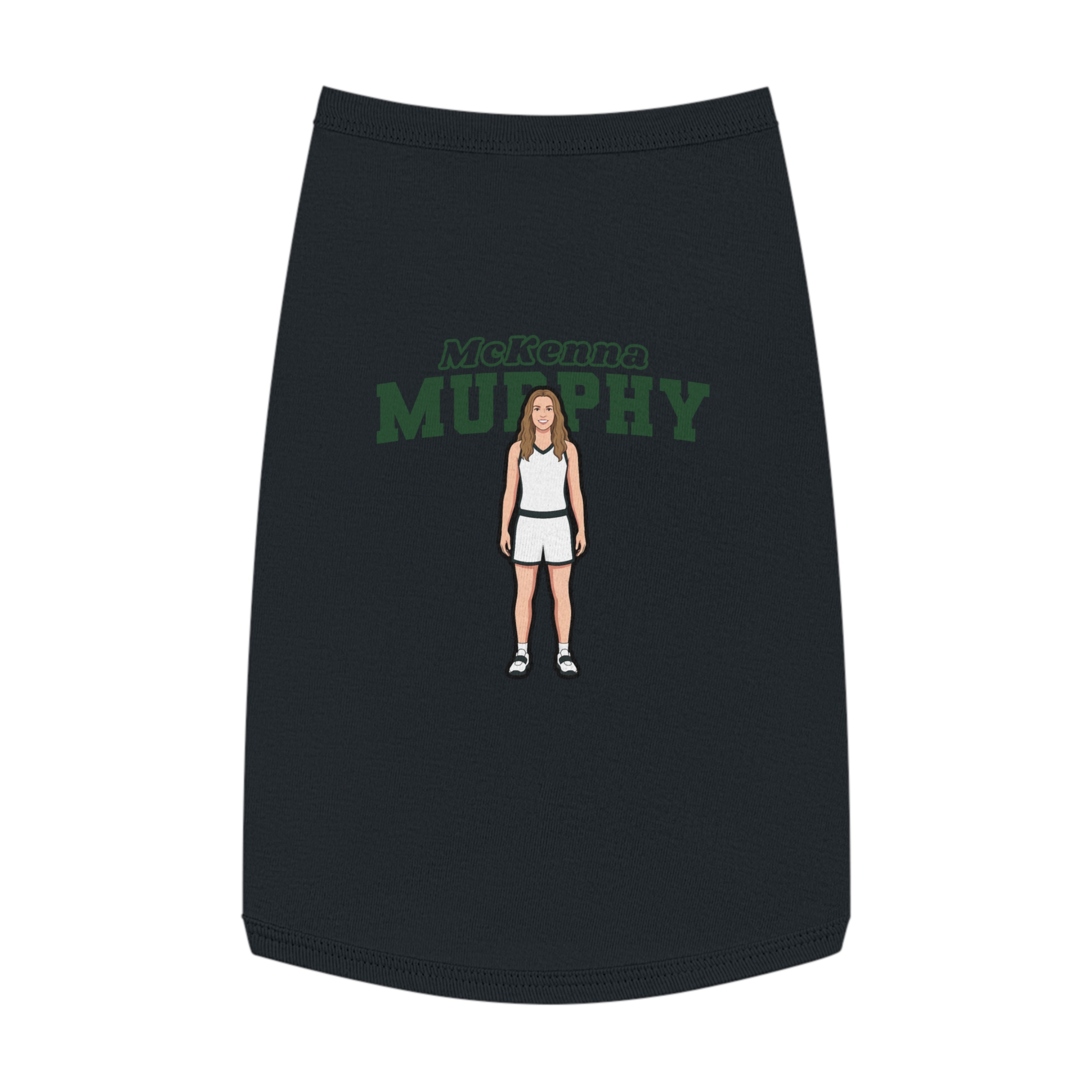 Pet Tank Top — character_name_arch in White