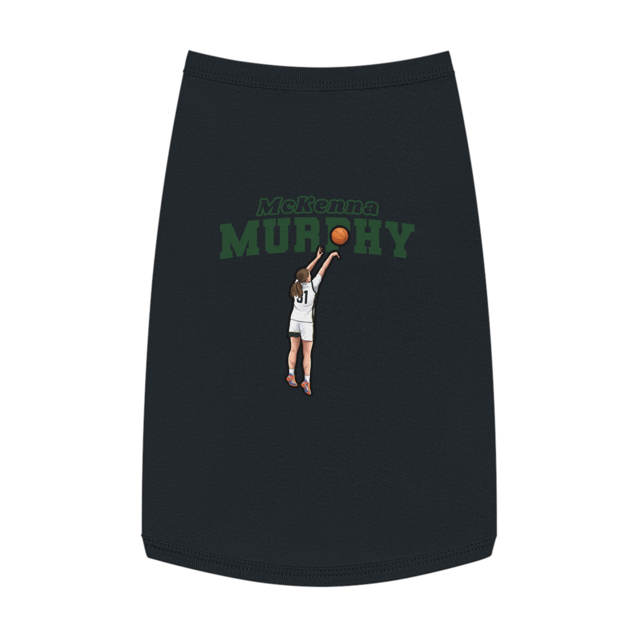 Pet Tank Top — character_name_arch in Black
