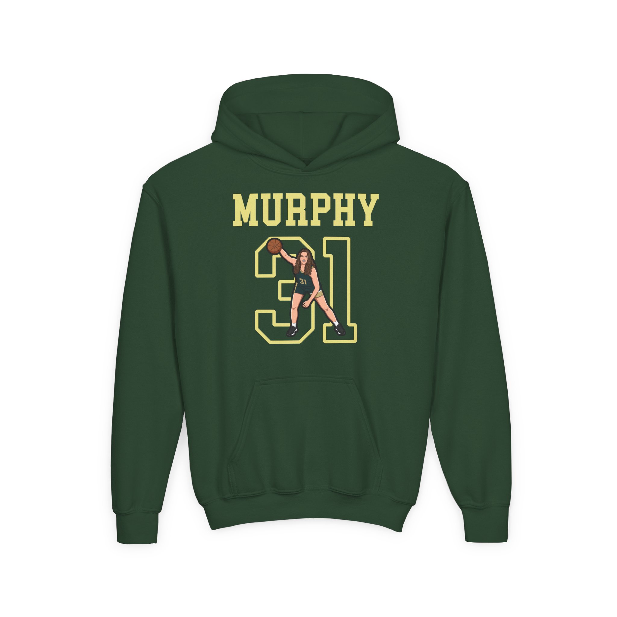 Youth Hoodie — character_shirsey in Green