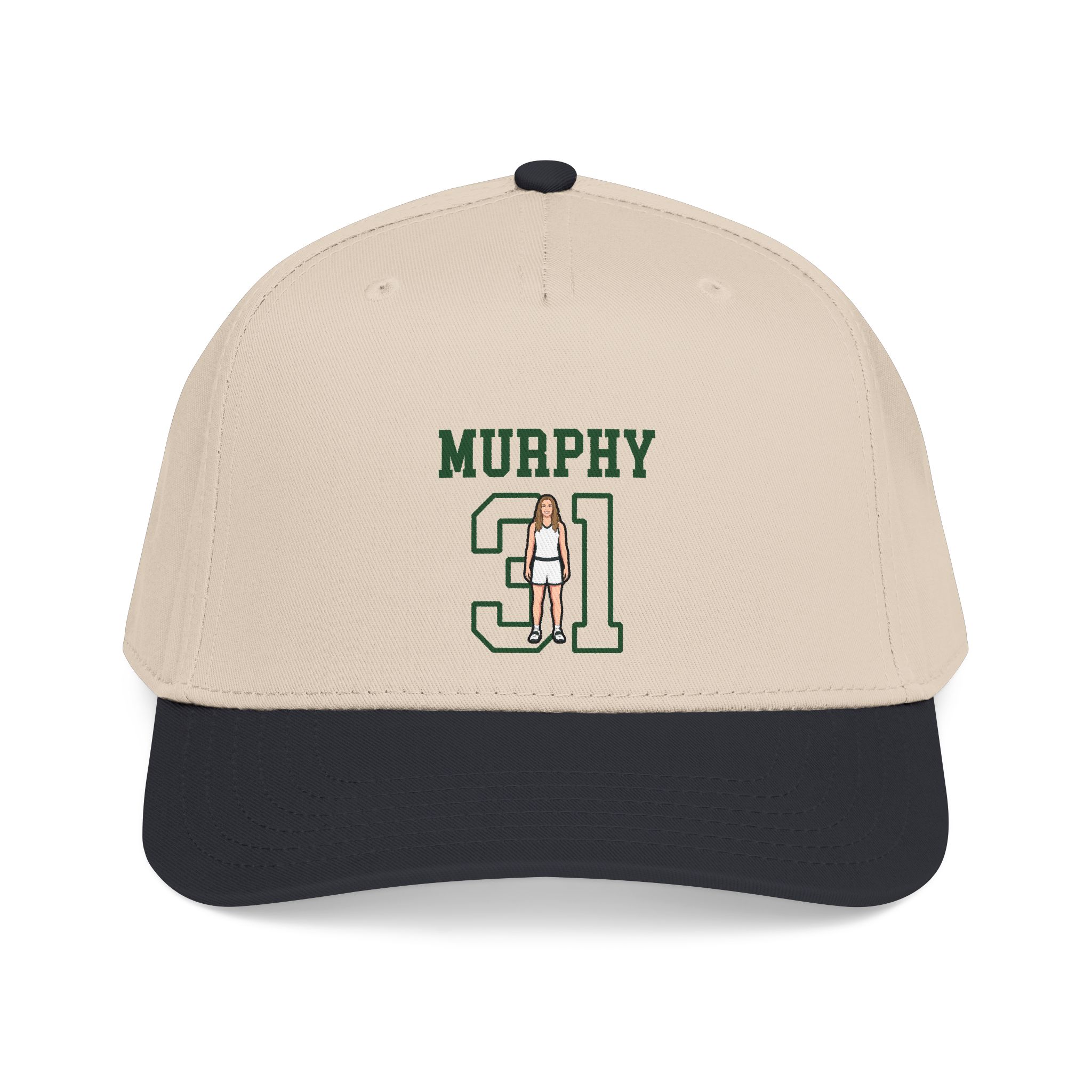 Baseball Cap — character_shirsey in Black / Natural