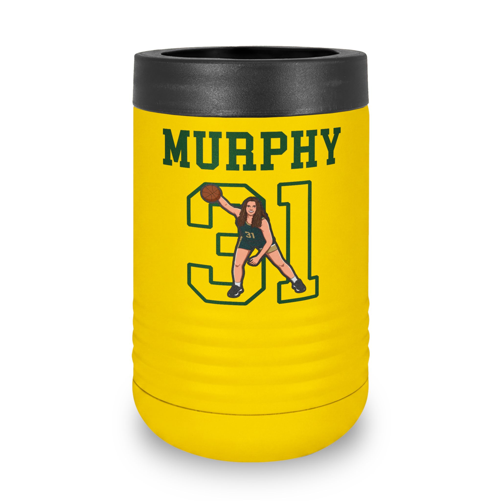 Stainless Can Cooler — character_shirsey in Yellow