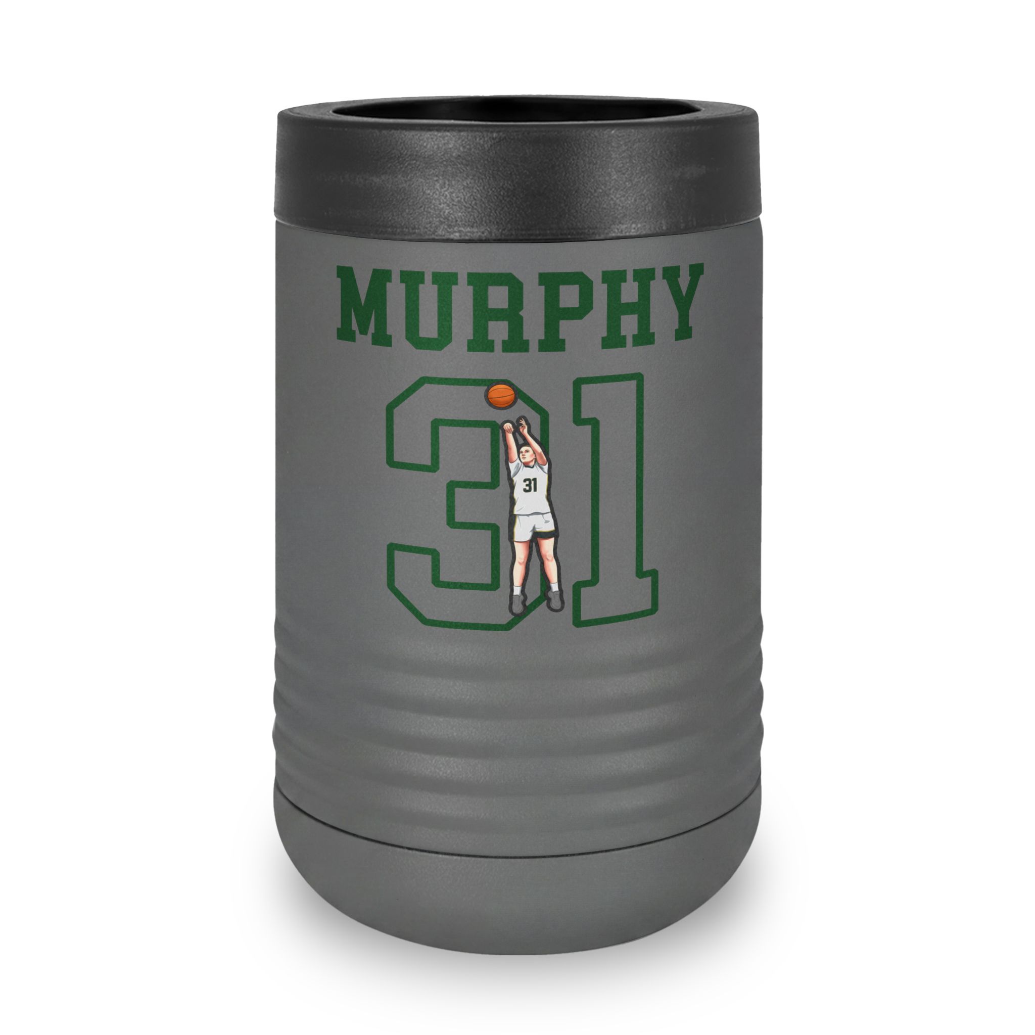 Stainless Can Cooler — character_shirsey in Grey