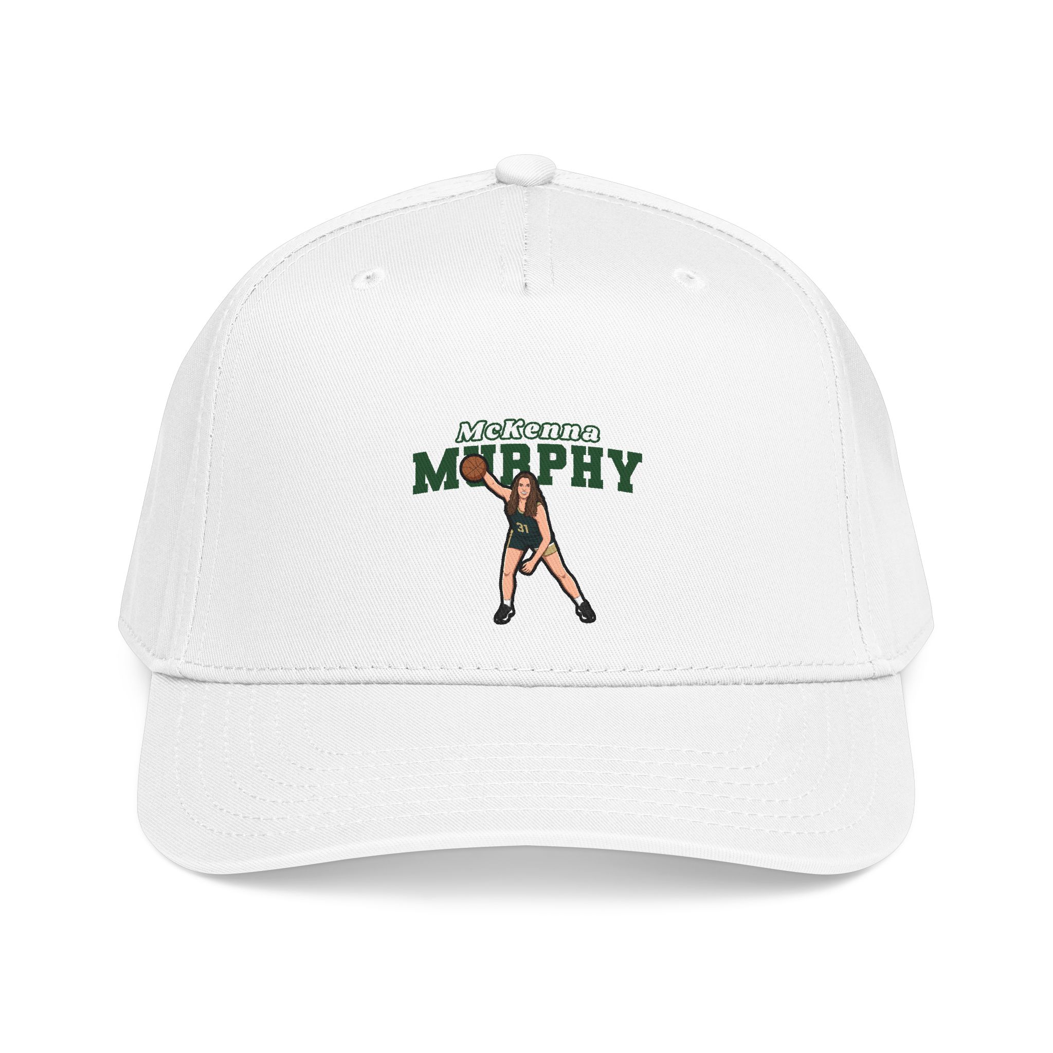 Baseball Cap — character_name_arch in White